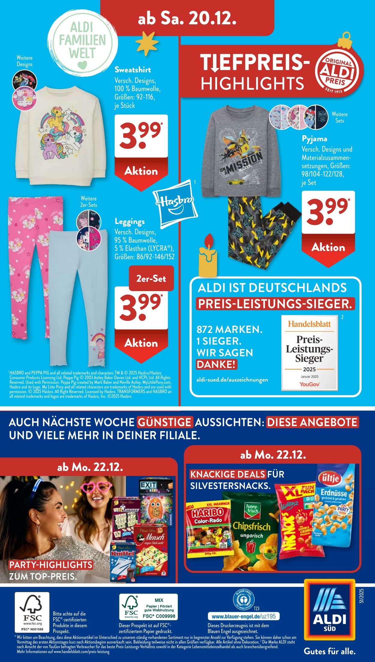 Prospekt ALDI SÜD 15.12.2025 - 29.12.2025