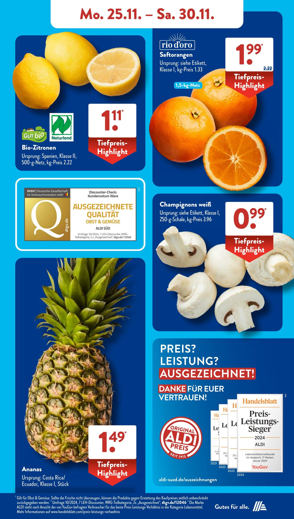 Prospekt ALDI SÜD 25.11.2024 - 01.12.2024