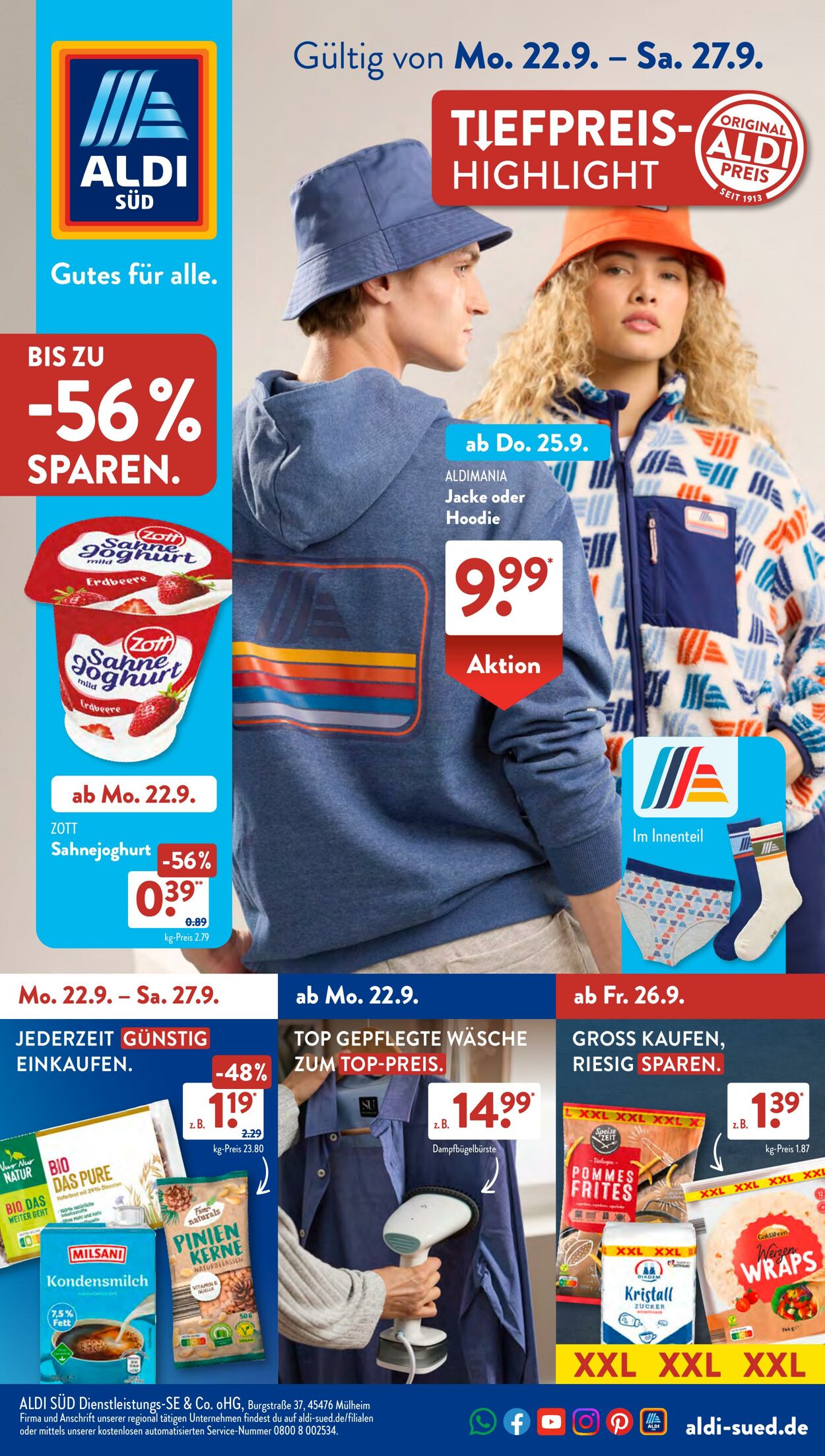 Prospekt ALDI SÜD 22.09.2025 - 06.10.2025