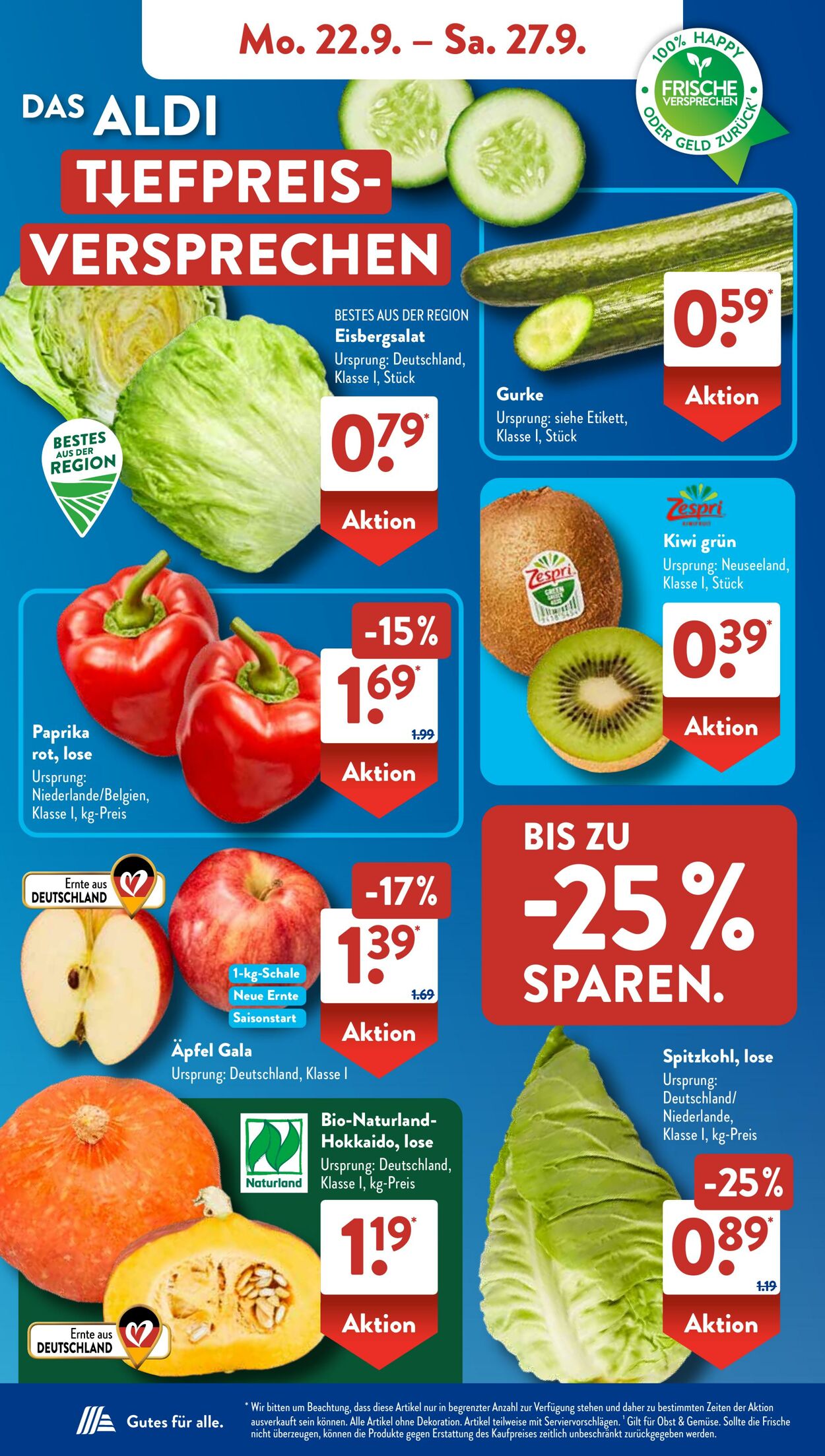 Prospekt ALDI SÜD 22.09.2025 - 06.10.2025
