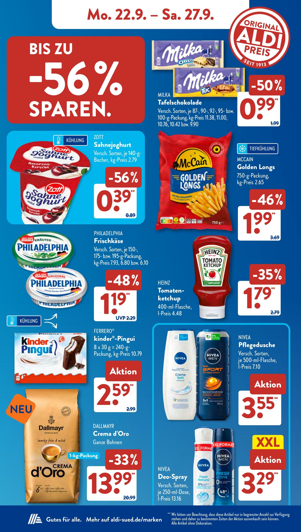 Prospekt ALDI SÜD 22.09.2025 - 06.10.2025