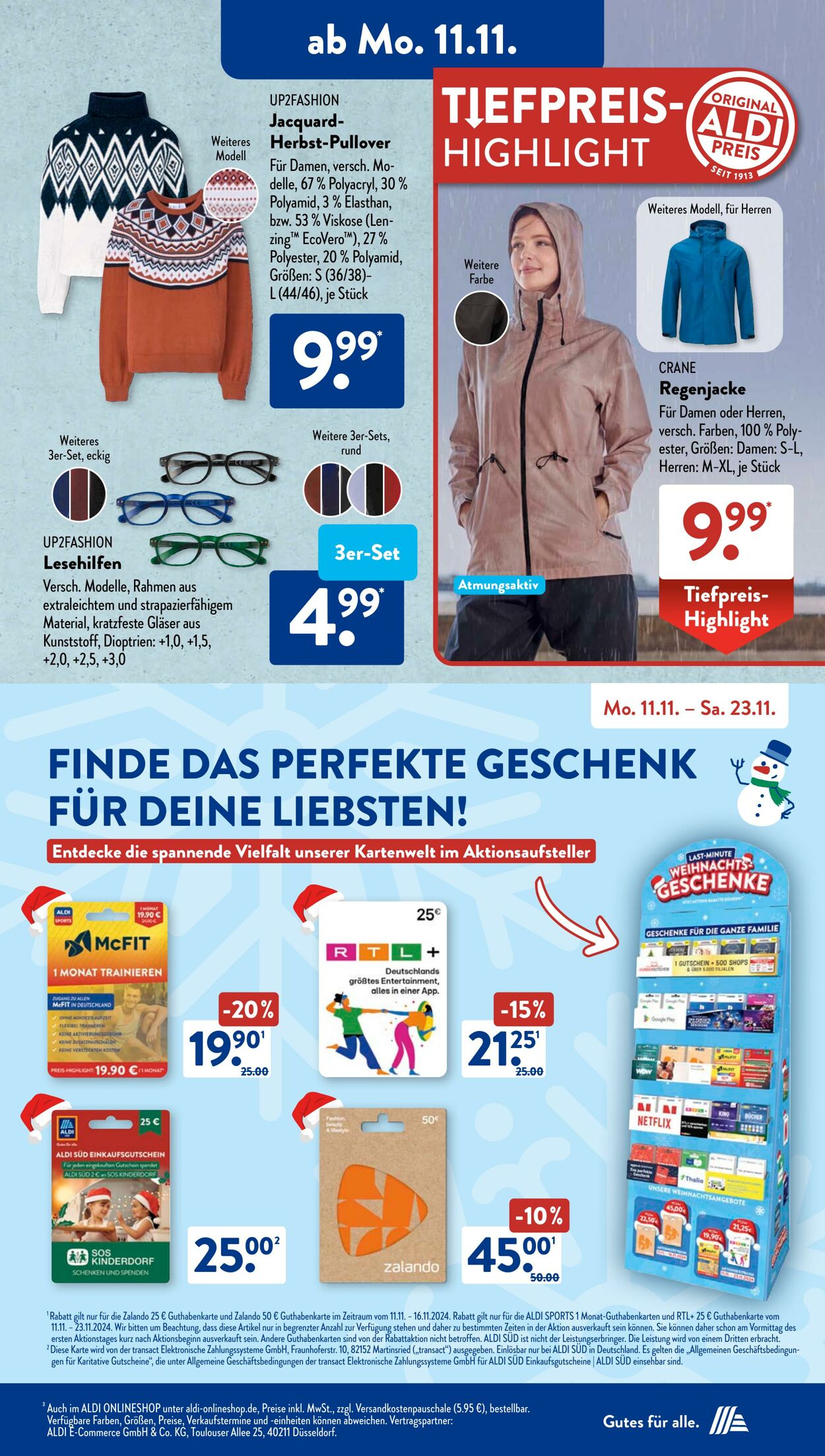 Prospekt ALDI SÜD 11.11.2024 - 17.11.2024