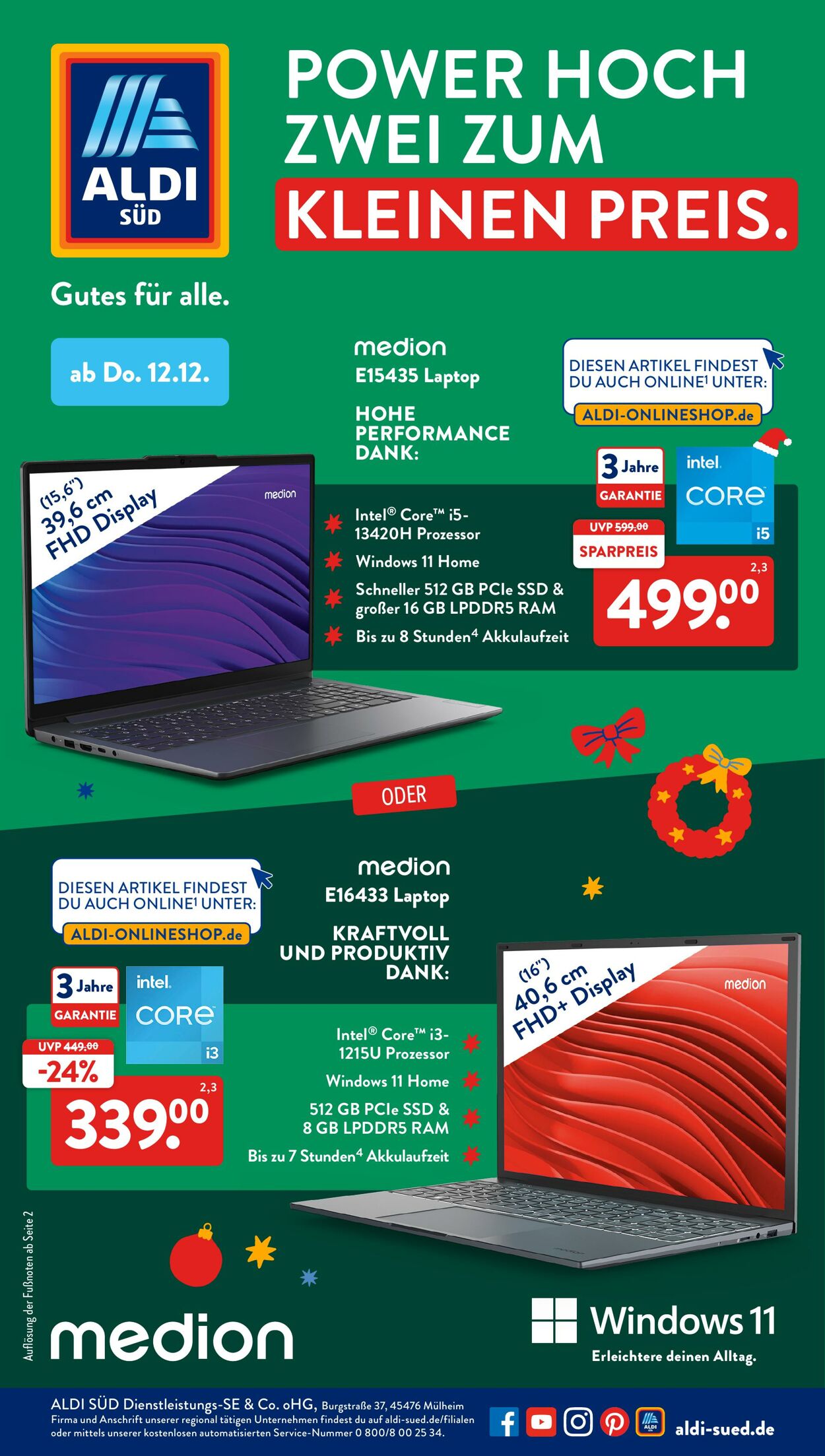 Prospekt ALDI SÜD 09.12.2024 - 15.12.2024