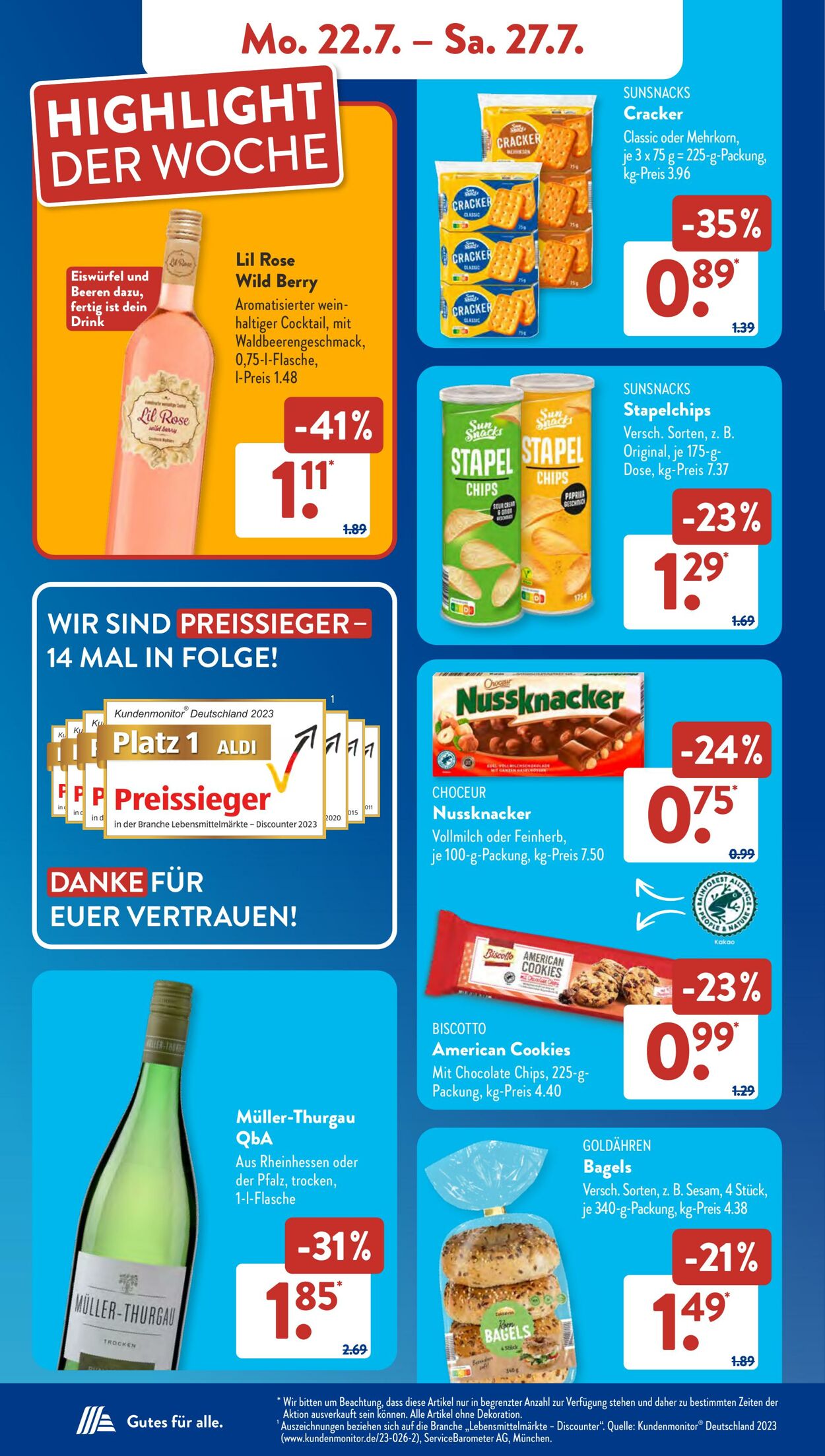 Prospekt ALDI SÜD 22.07.2024 - 27.07.2024