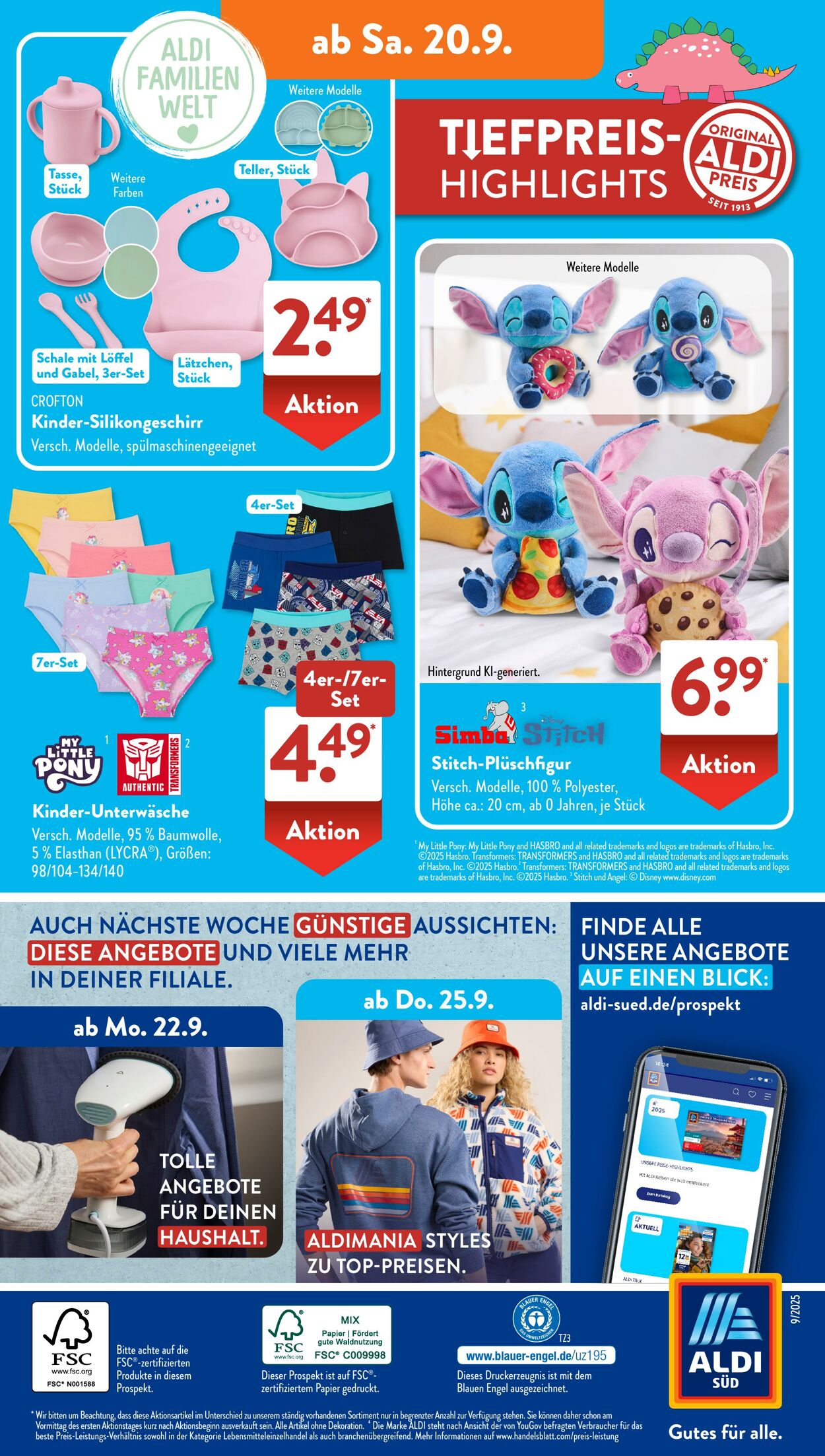 Prospekt ALDI SÜD 17.09.2025 - 01.10.2025