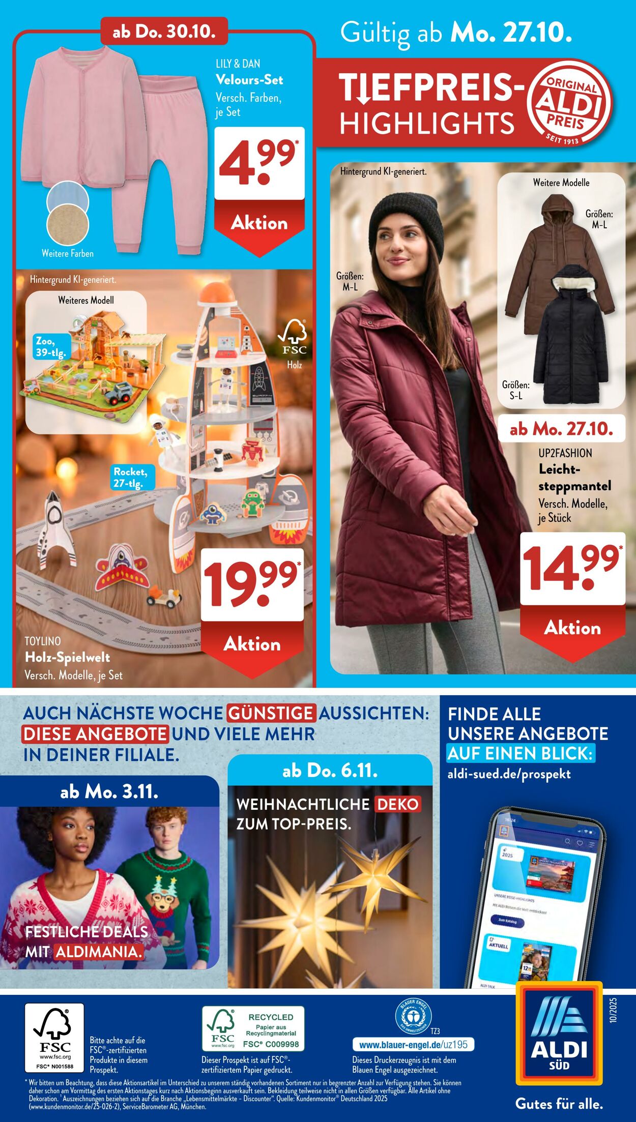 Prospekt ALDI SÜD 27.10.2025 - 03.11.2025