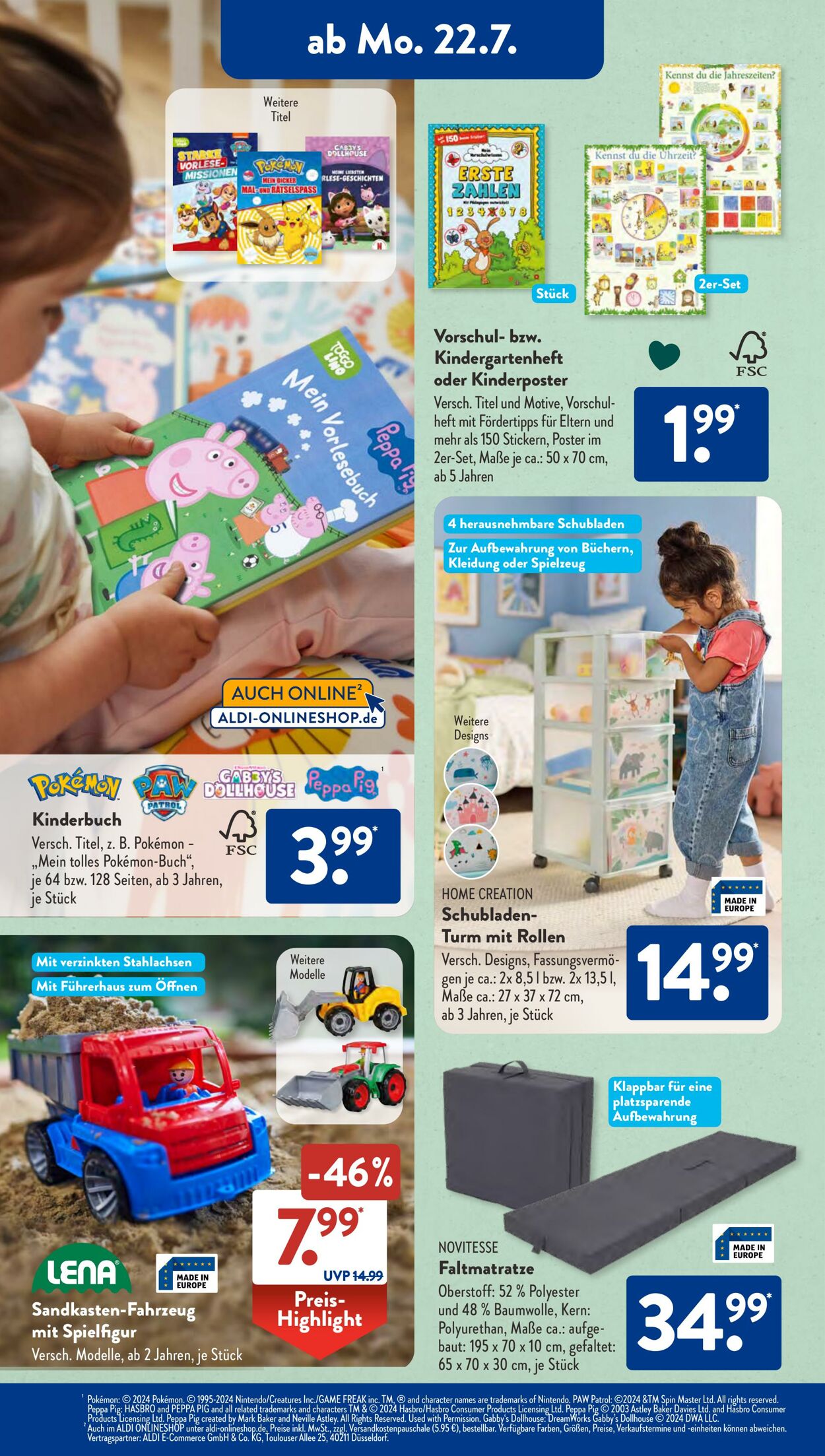 Prospekt ALDI SÜD 22.07.2024 - 27.07.2024