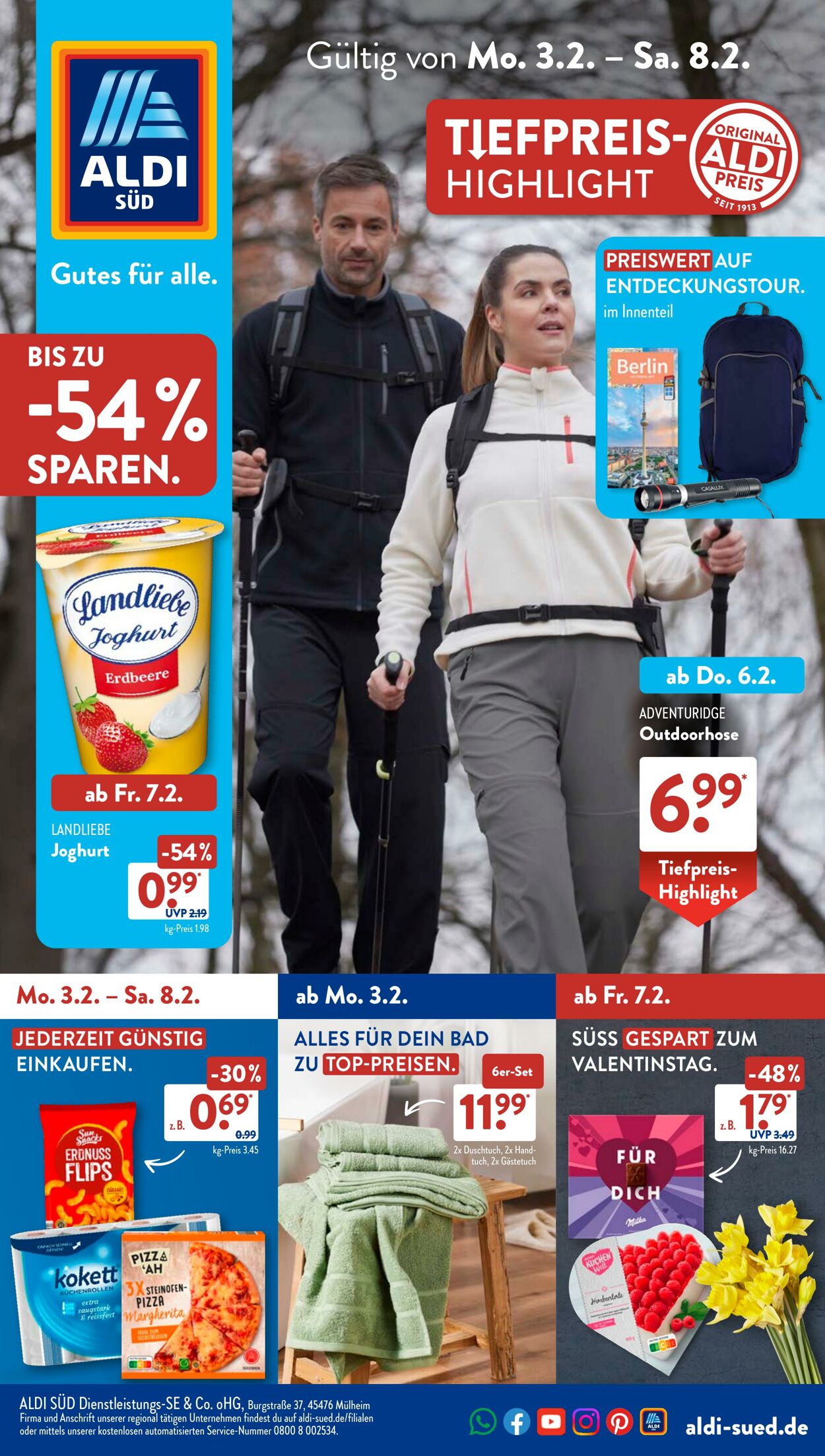 Prospekt ALDI SÜD - ALDI Prospekt aktuell & online | ALDI SÜD 2 Feb, 2025 - 16 Feb, 2025