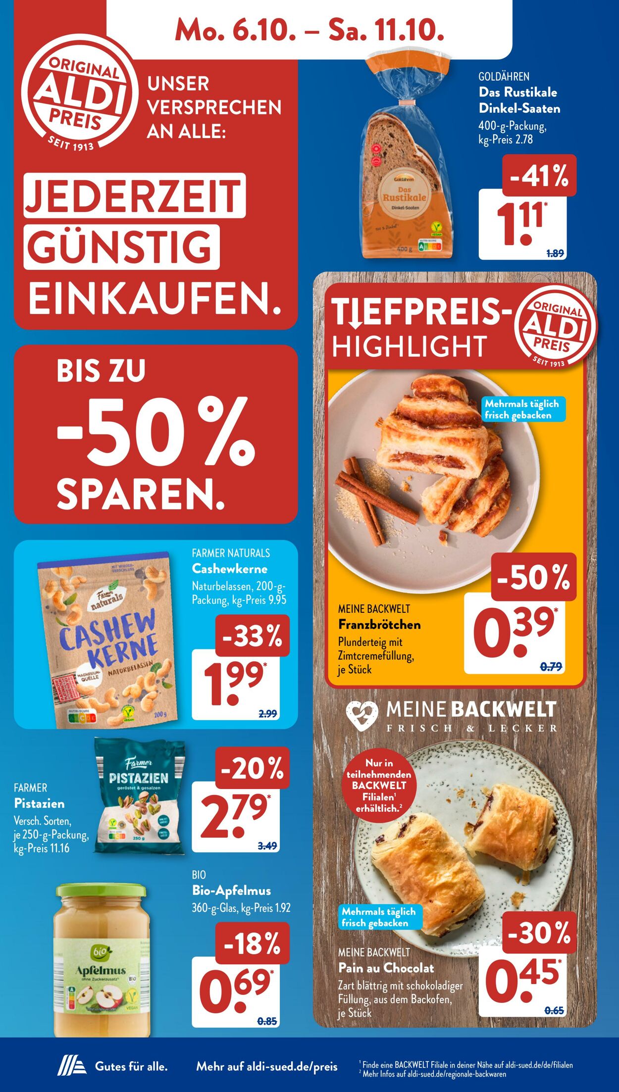 Prospekt ALDI SÜD 29.09.2025 - 06.10.2025