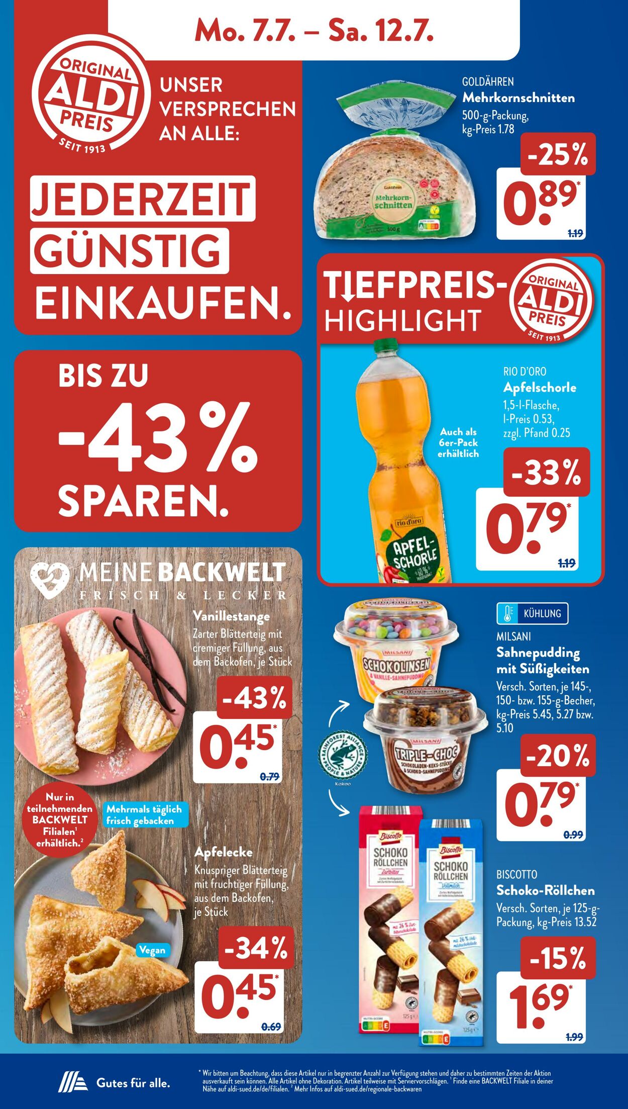 Prospekt ALDI SÜD 07.07.2025 - 21.07.2025