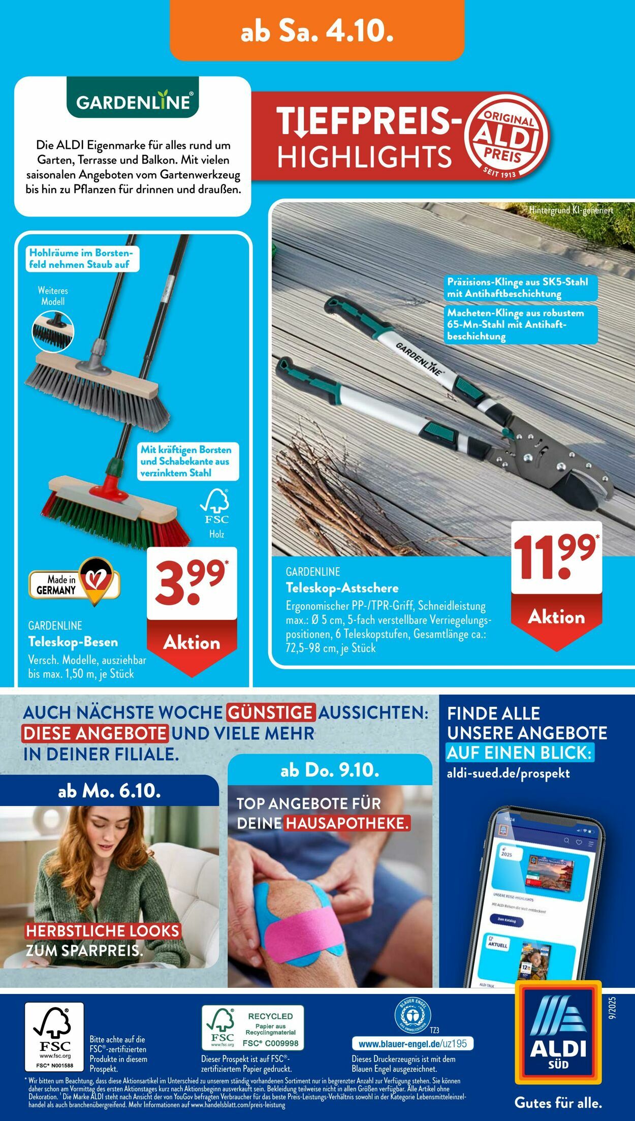Prospekt ALDI SÜD 22.09.2025 - 06.10.2025