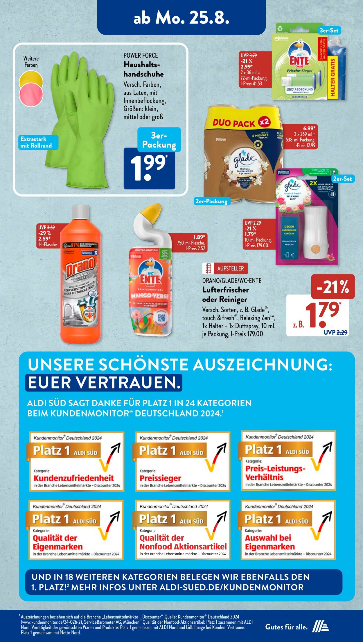 Prospekt ALDI SÜD 25.08.2025 - 01.09.2025