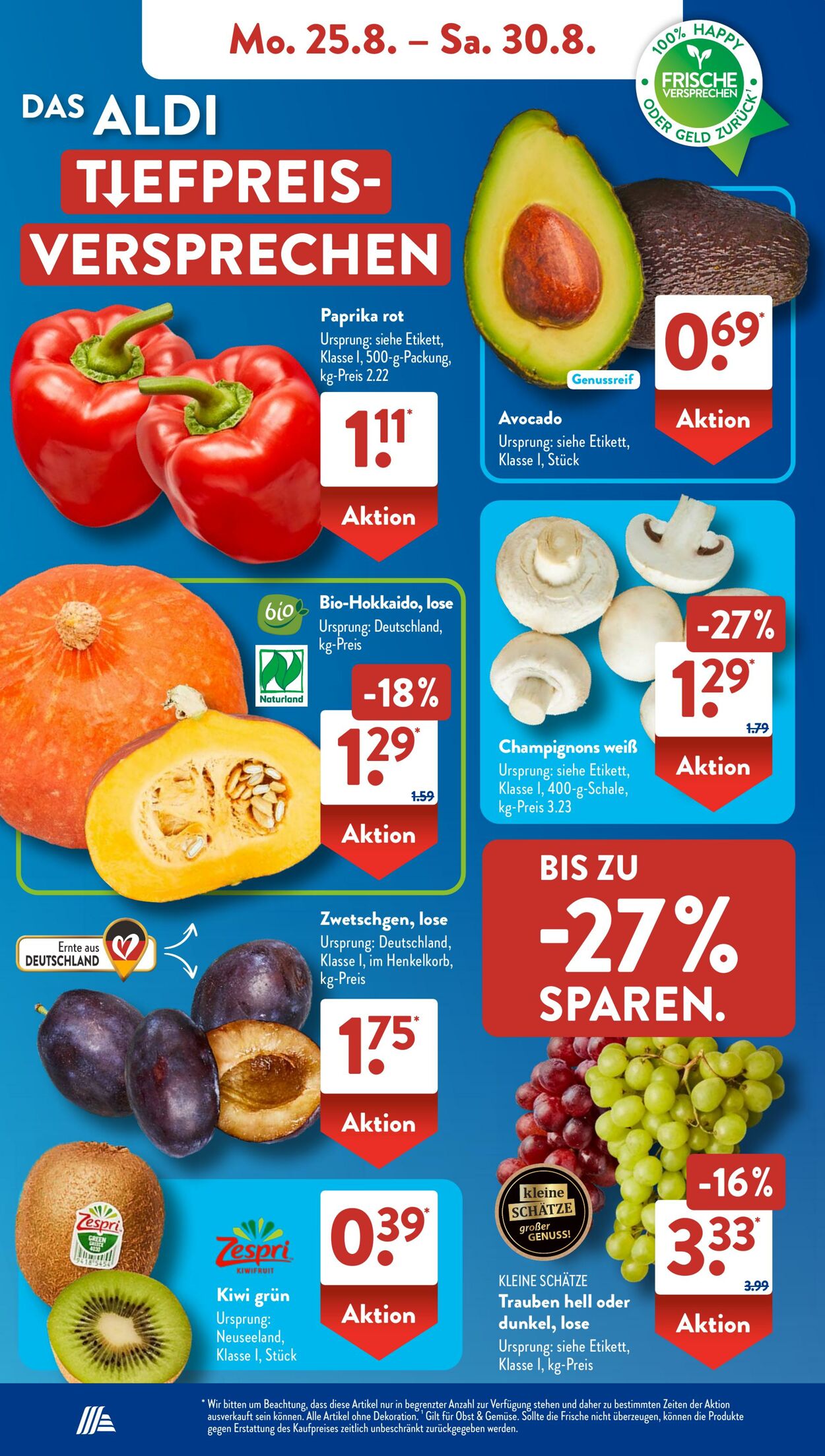 Prospekt ALDI SÜD 25.08.2025 - 01.09.2025