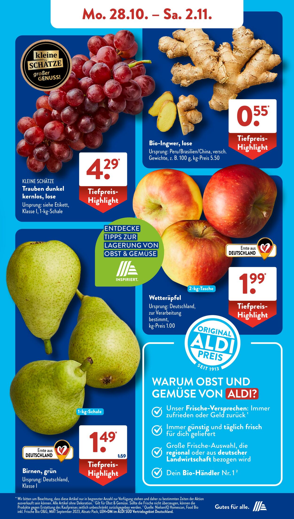 Prospekt ALDI SÜD 28.10.2024 - 03.11.2024