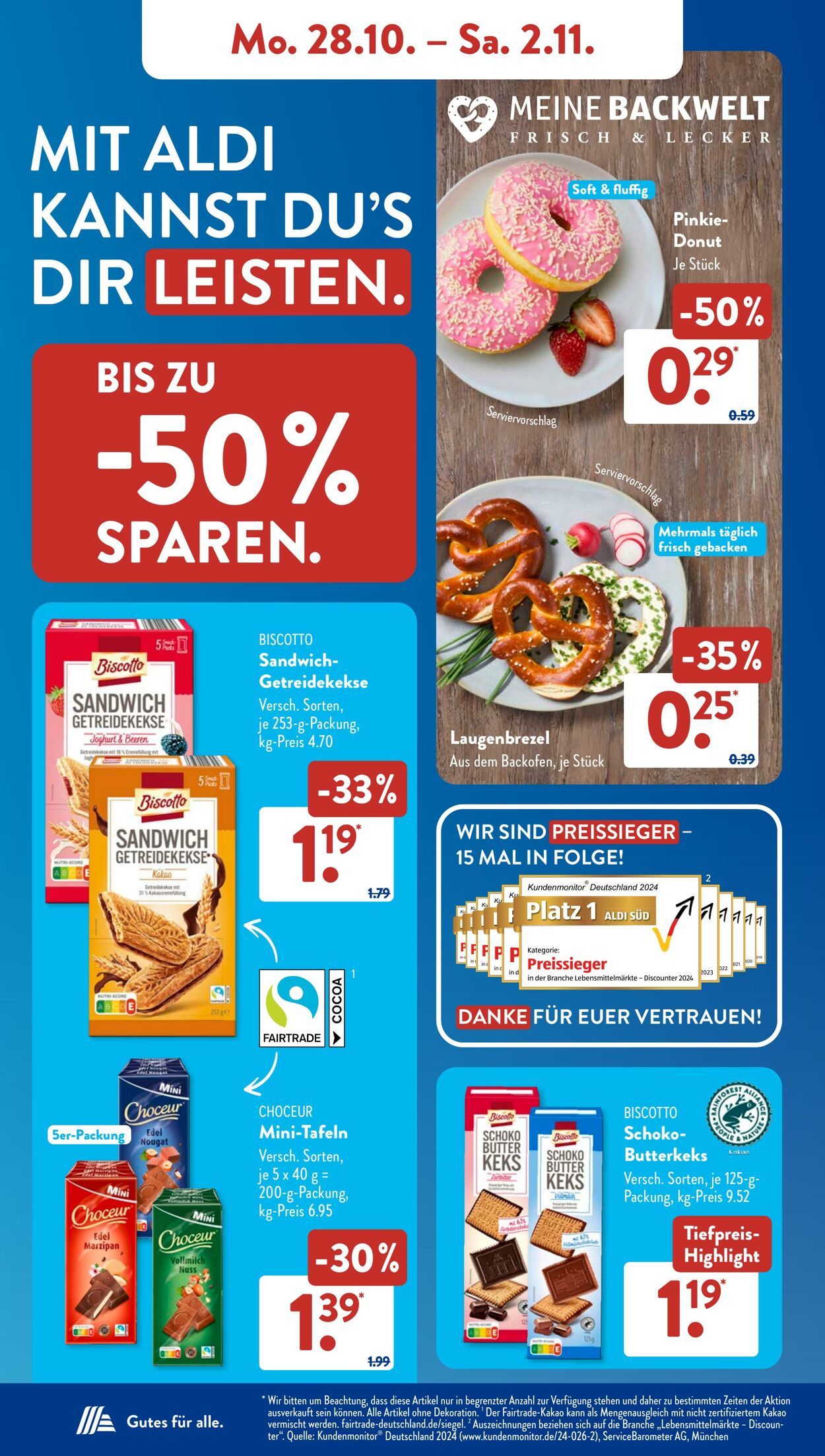 Prospekt ALDI SÜD 28.10.2024 - 03.11.2024