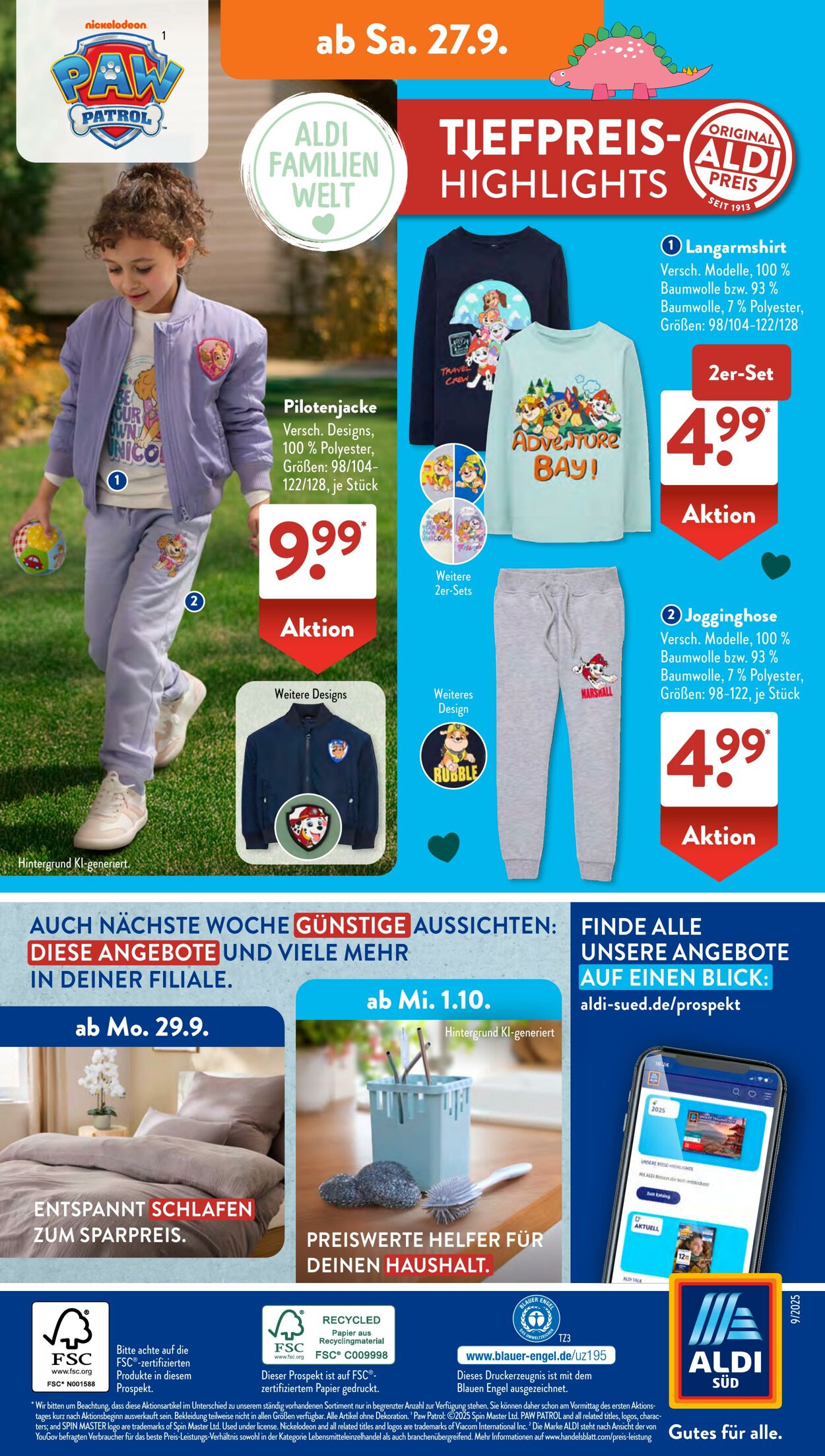 Prospekt ALDI SÜD 17.09.2025 - 01.10.2025