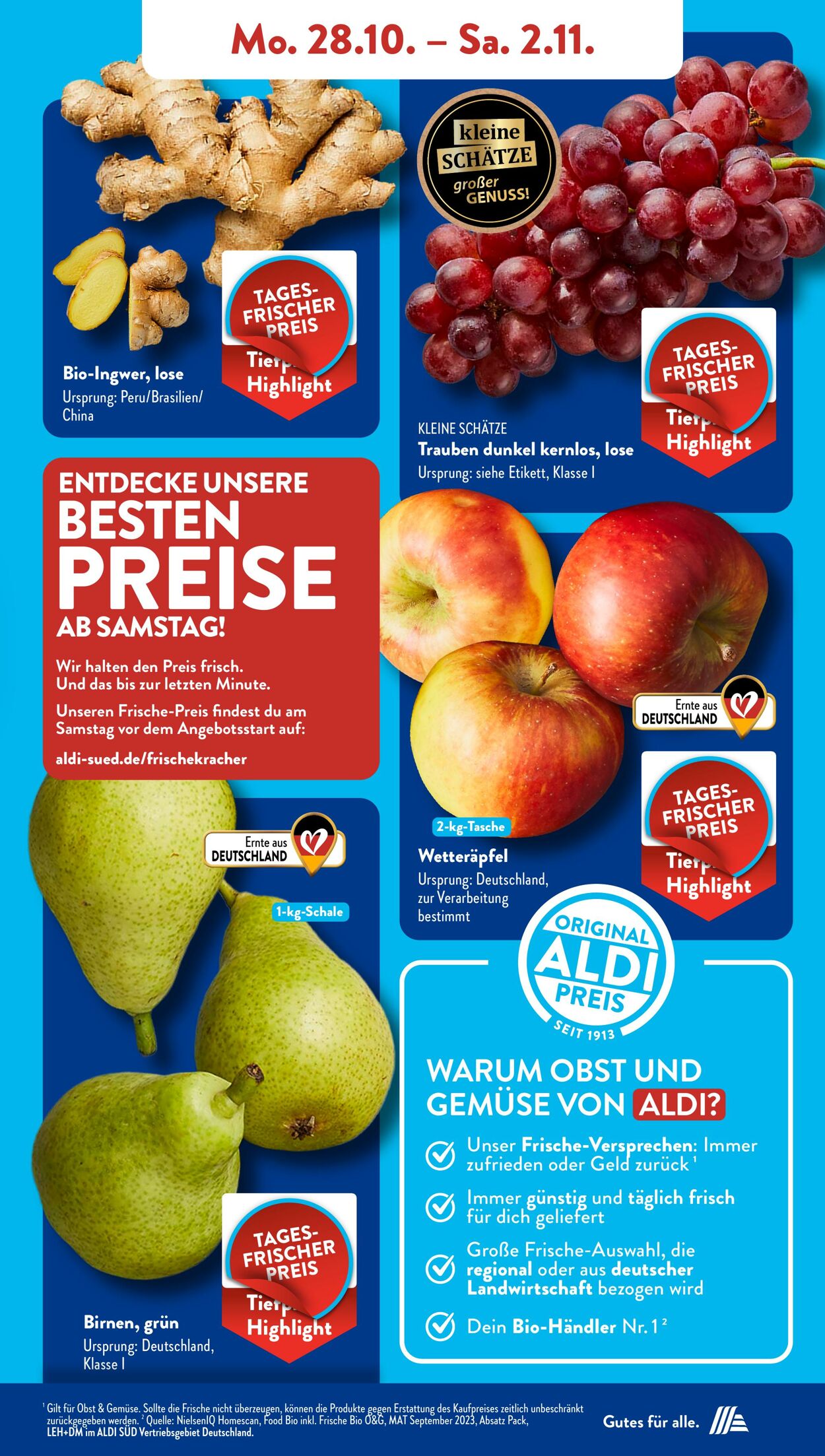 Prospekt ALDI SÜD 28.10.2024 - 02.11.2024