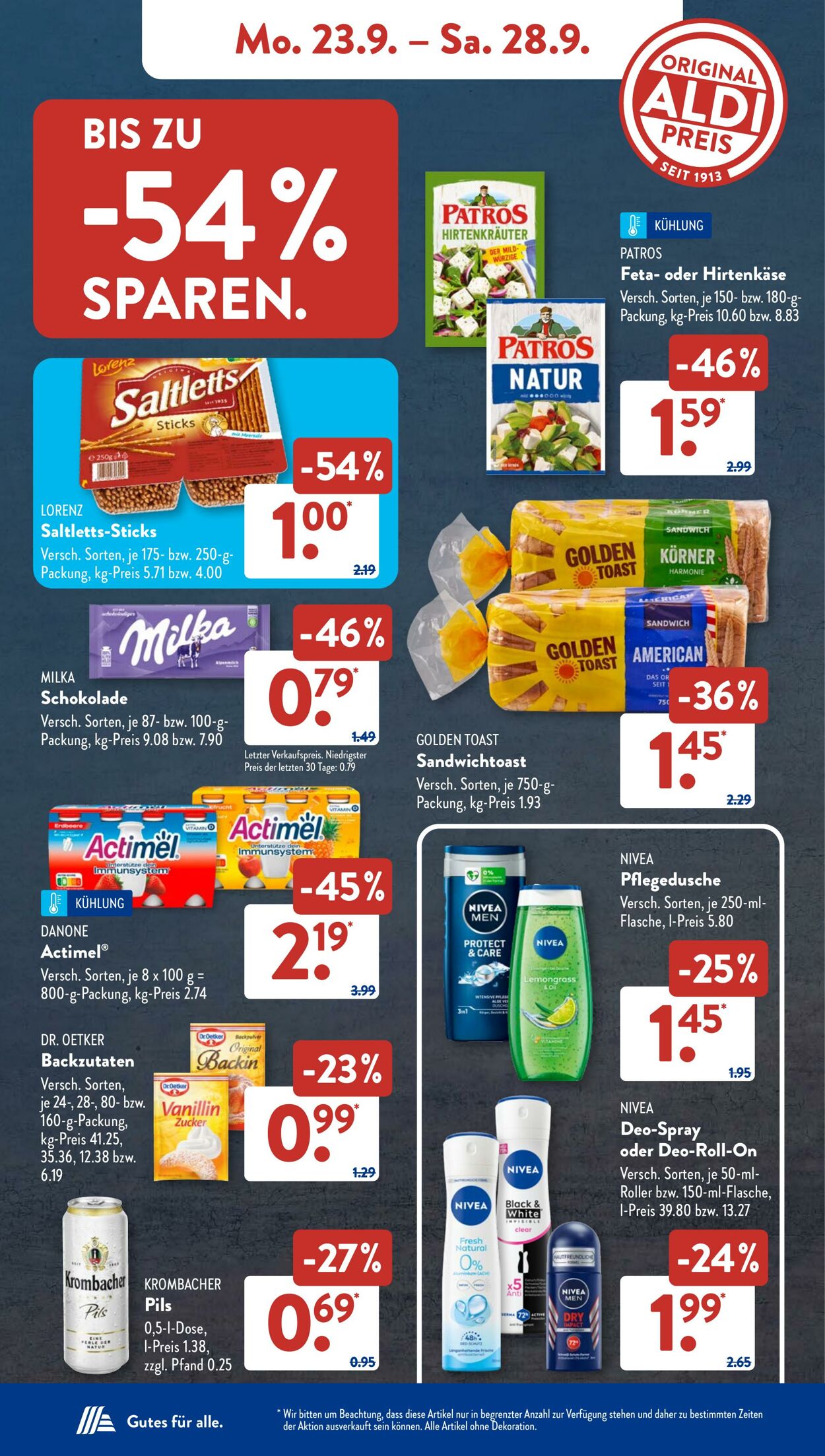 Prospekt ALDI SÜD 23.09.2024 - 28.09.2024