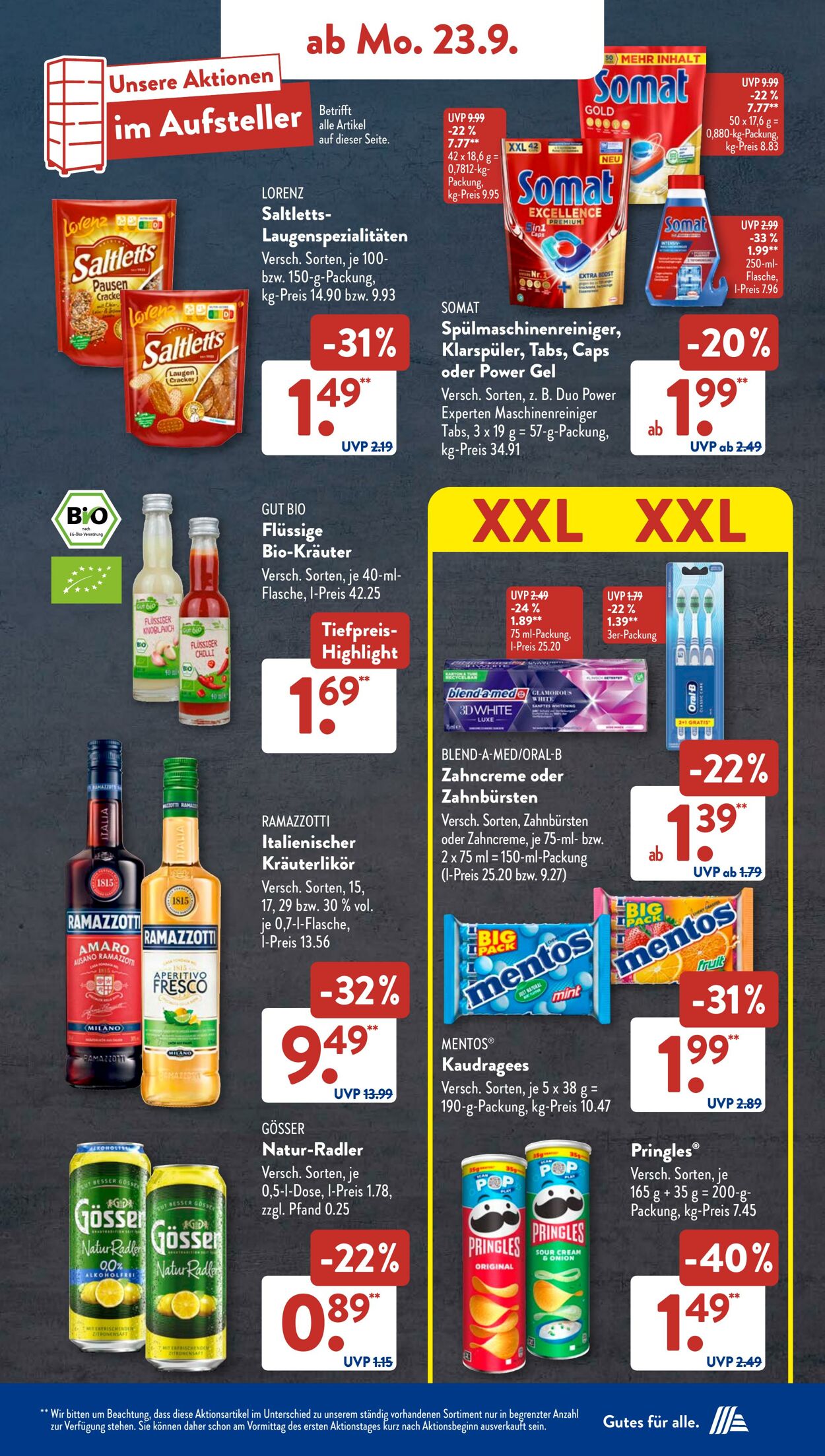 Prospekt ALDI SÜD 23.09.2024 - 28.09.2024