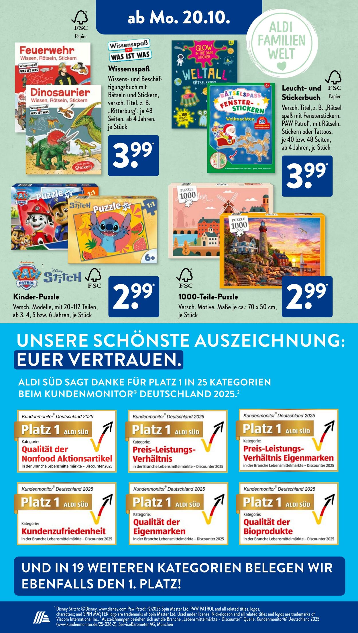 Prospekt ALDI SÜD 20.10.2025 - 03.11.2025