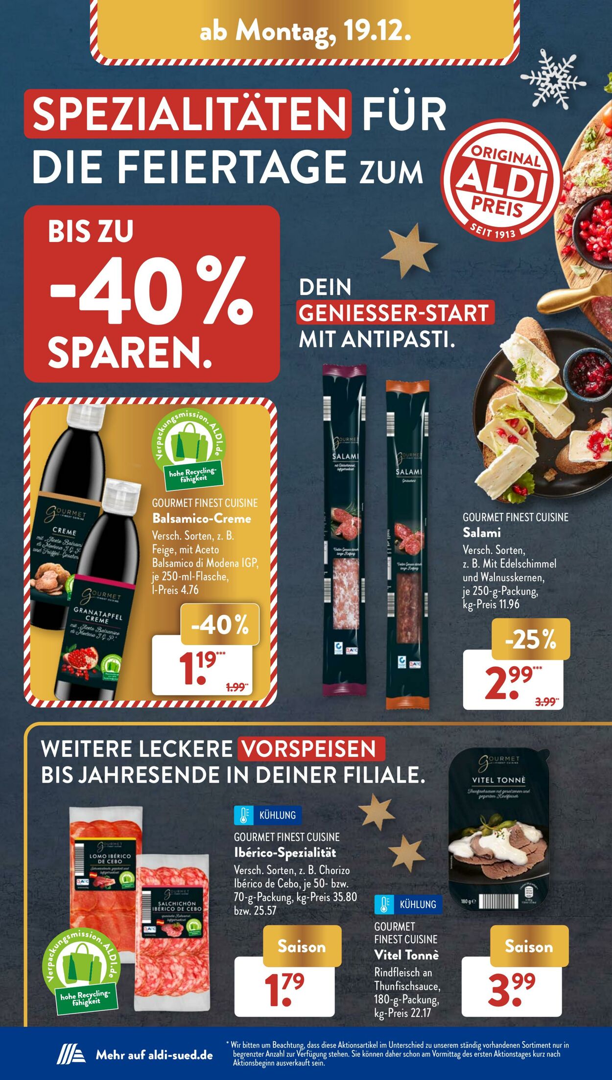 Prospekt ALDI SÜD 19.12.2022 - 24.12.2022