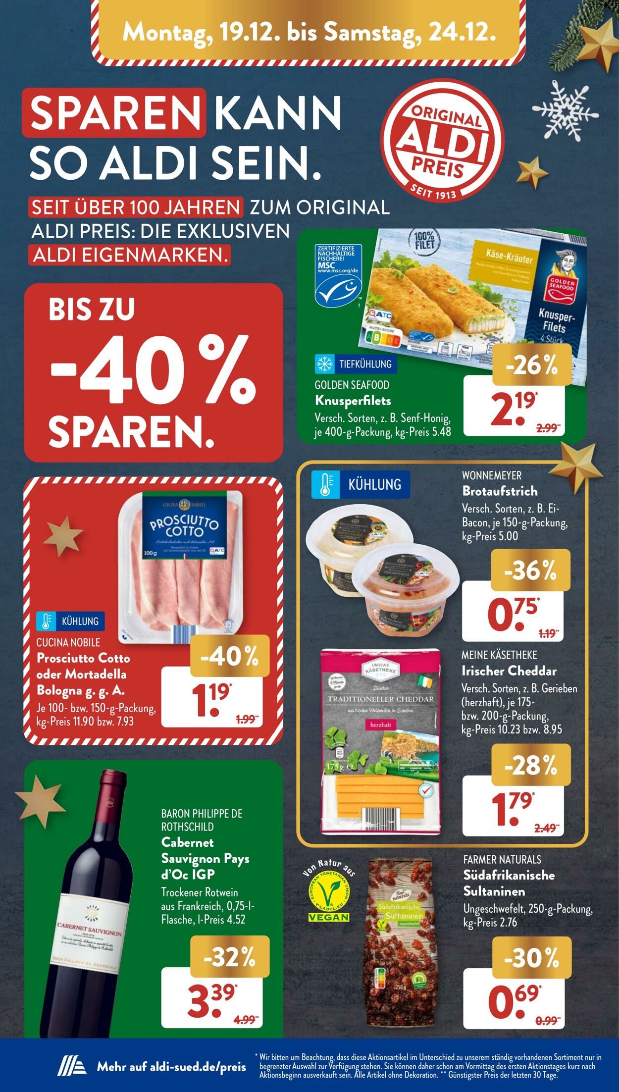 Prospekt ALDI SÜD 19.12.2022 - 24.12.2022