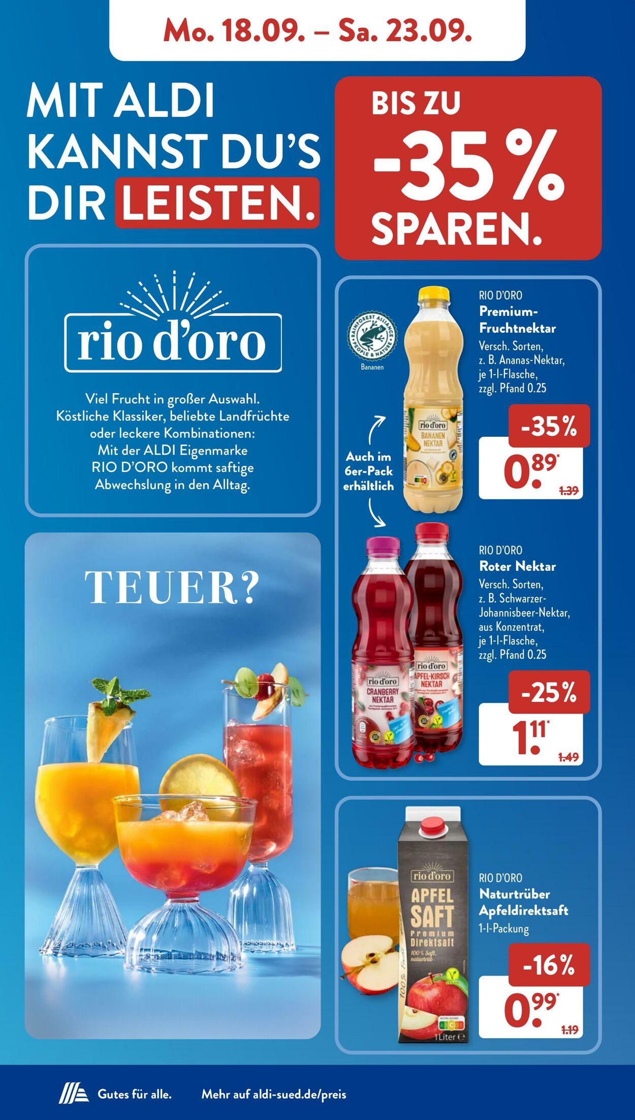 Prospekt ALDI SÜD 18.09.2023 - 23.09.2023