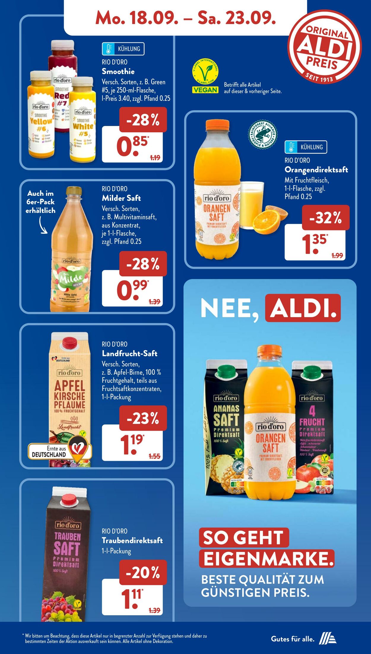 Prospekt ALDI SÜD 18.09.2023 - 23.09.2023