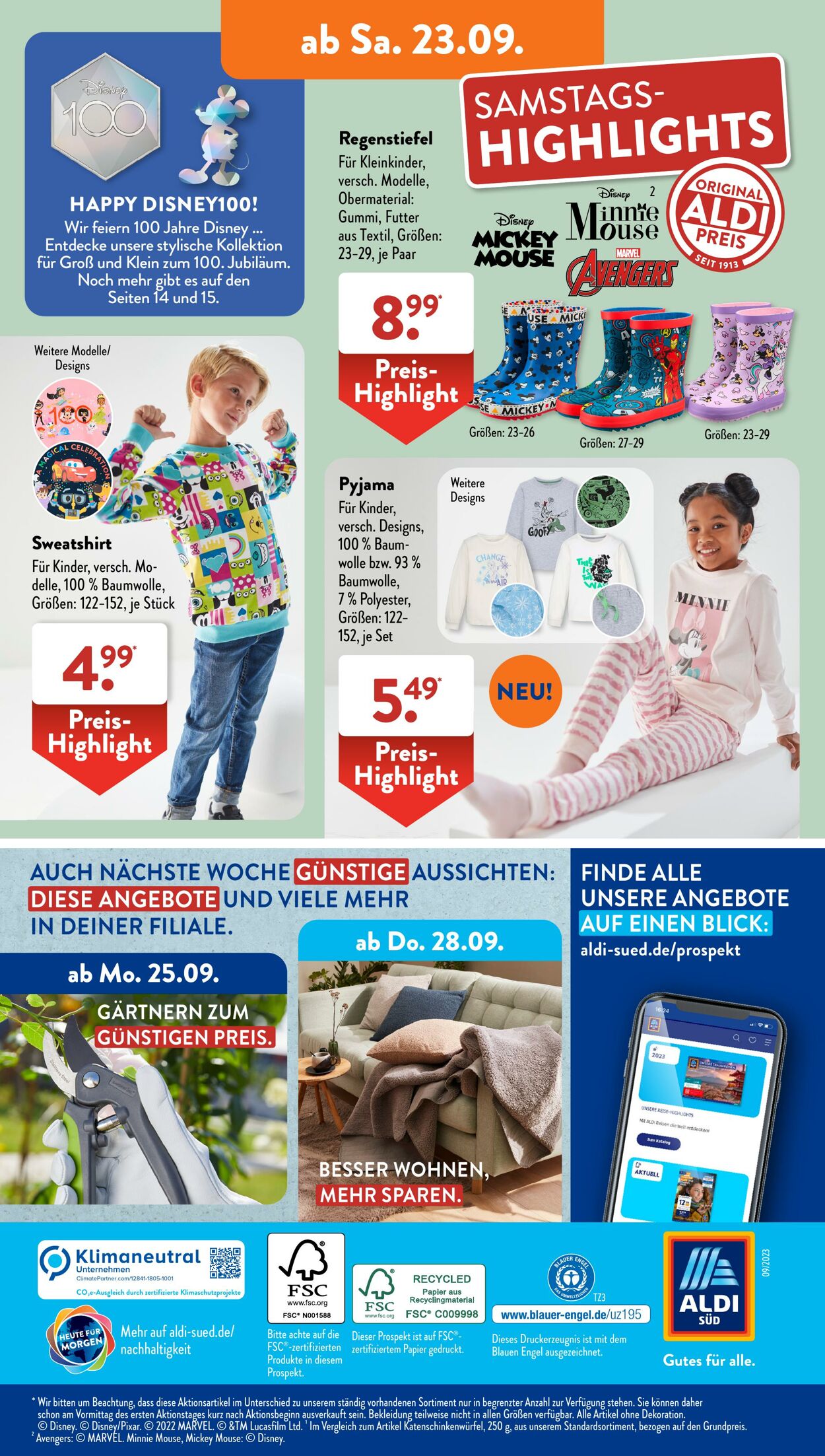 Prospekt ALDI SÜD 18.09.2023 - 23.09.2023