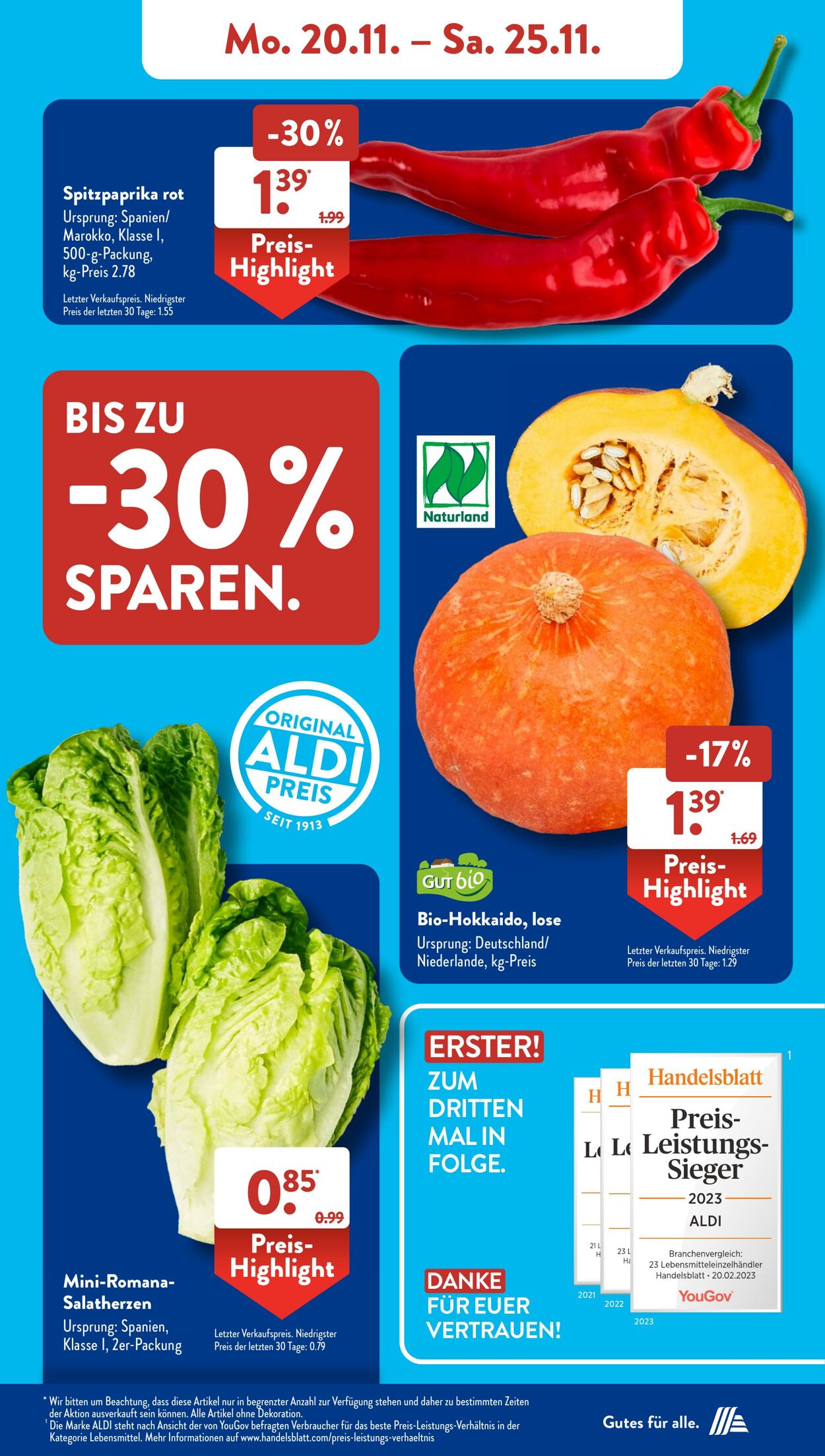 Prospekt ALDI SÜD 20.11.2023 - 25.11.2023