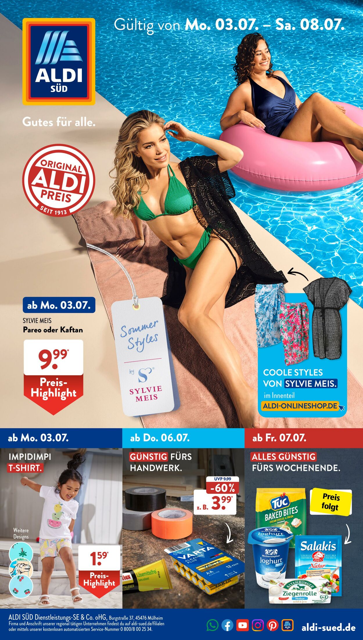 Prospekt ALDI SÜD 03.07.2023 - 08.07.2023