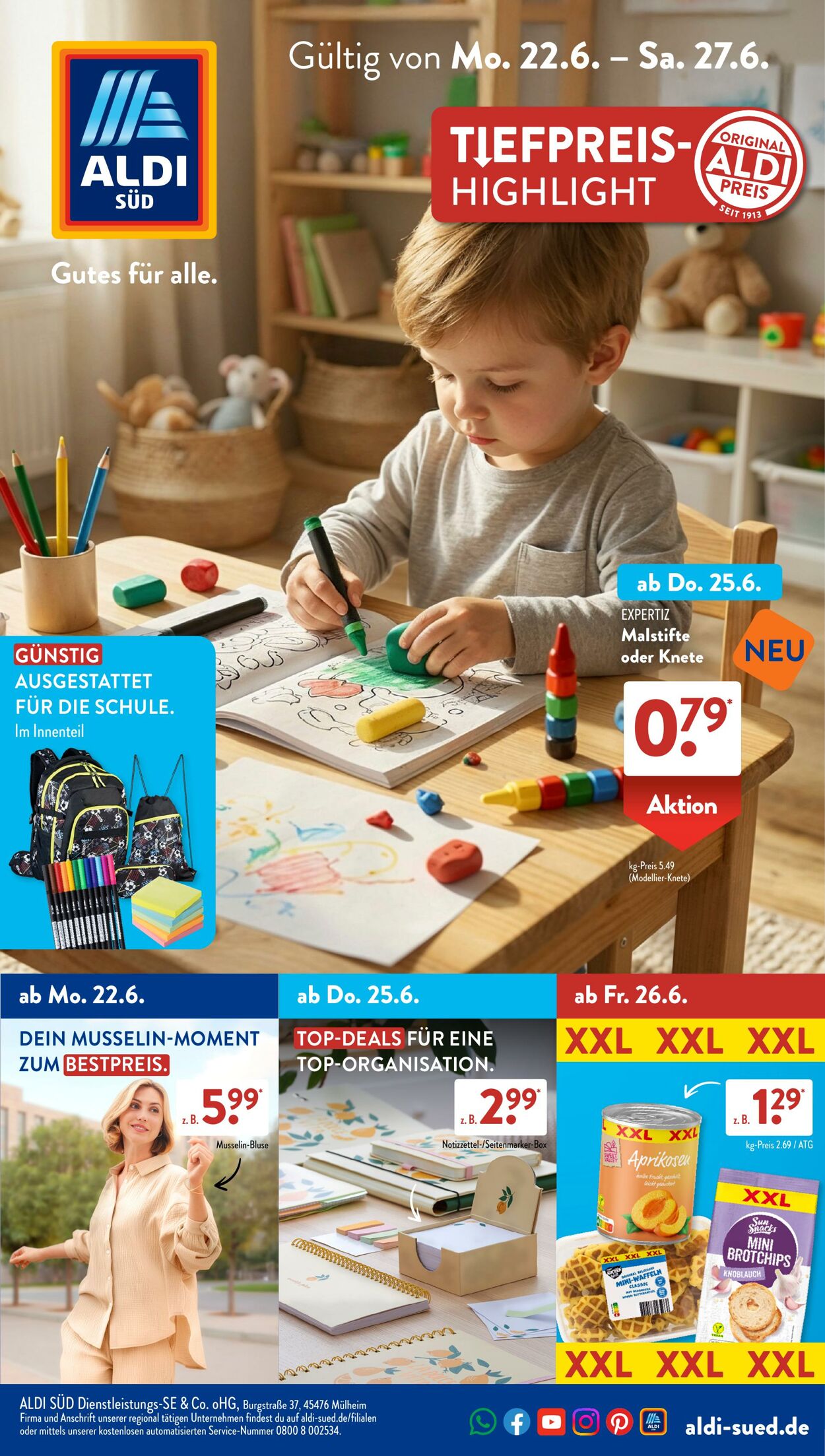 Prospekt ALDI SÜD - ALDI SÜD Prospekt: aktuelle Angebote - Seite 1 9 Jun, 2026 - 17 Jun, 2026