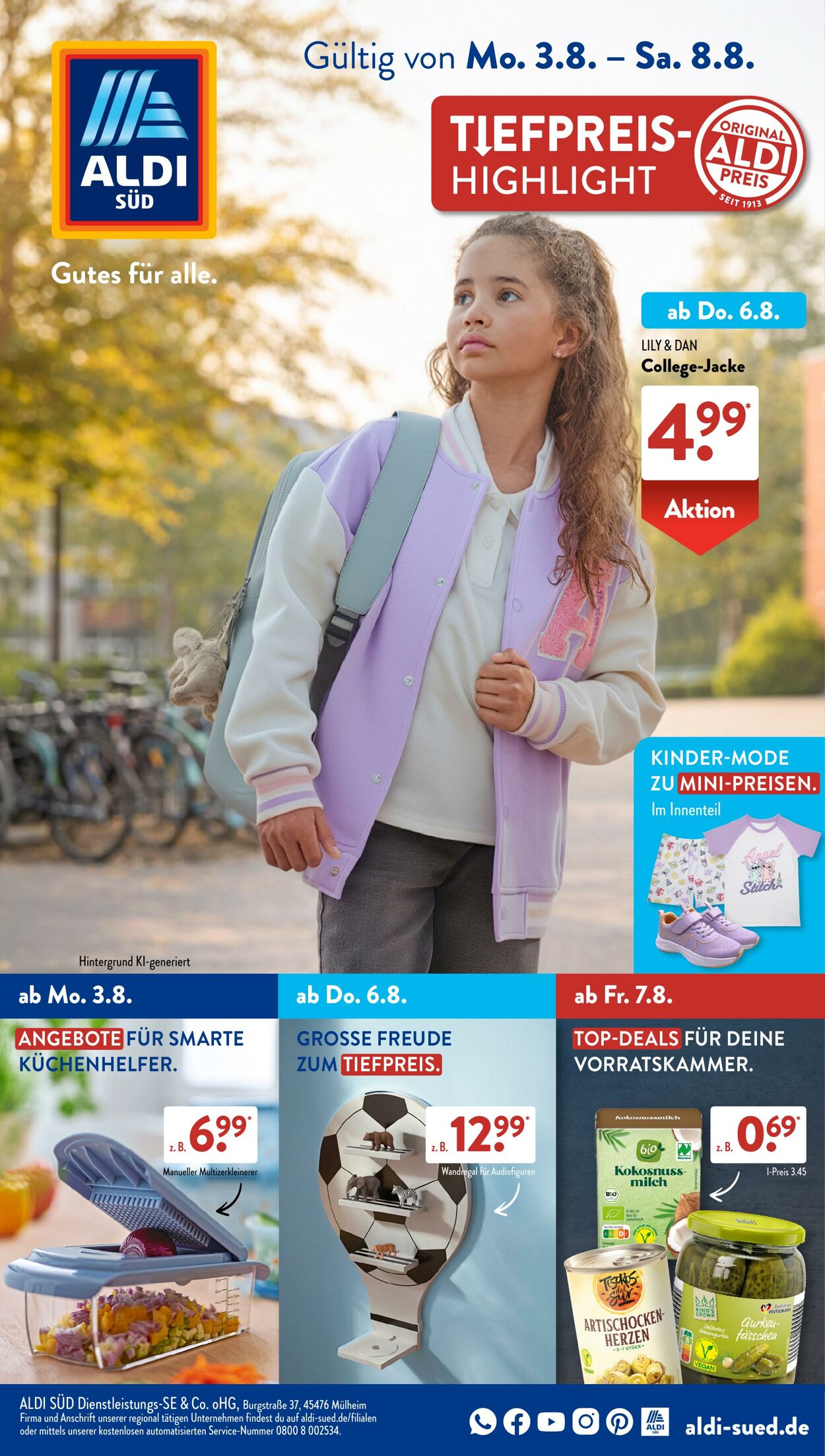 Prospekt ALDI SÜD - ALDI SÜD Prospekt: aktuelle Angebote - Seite 1 22 Jul, 2026 - 30 Jul, 2026
