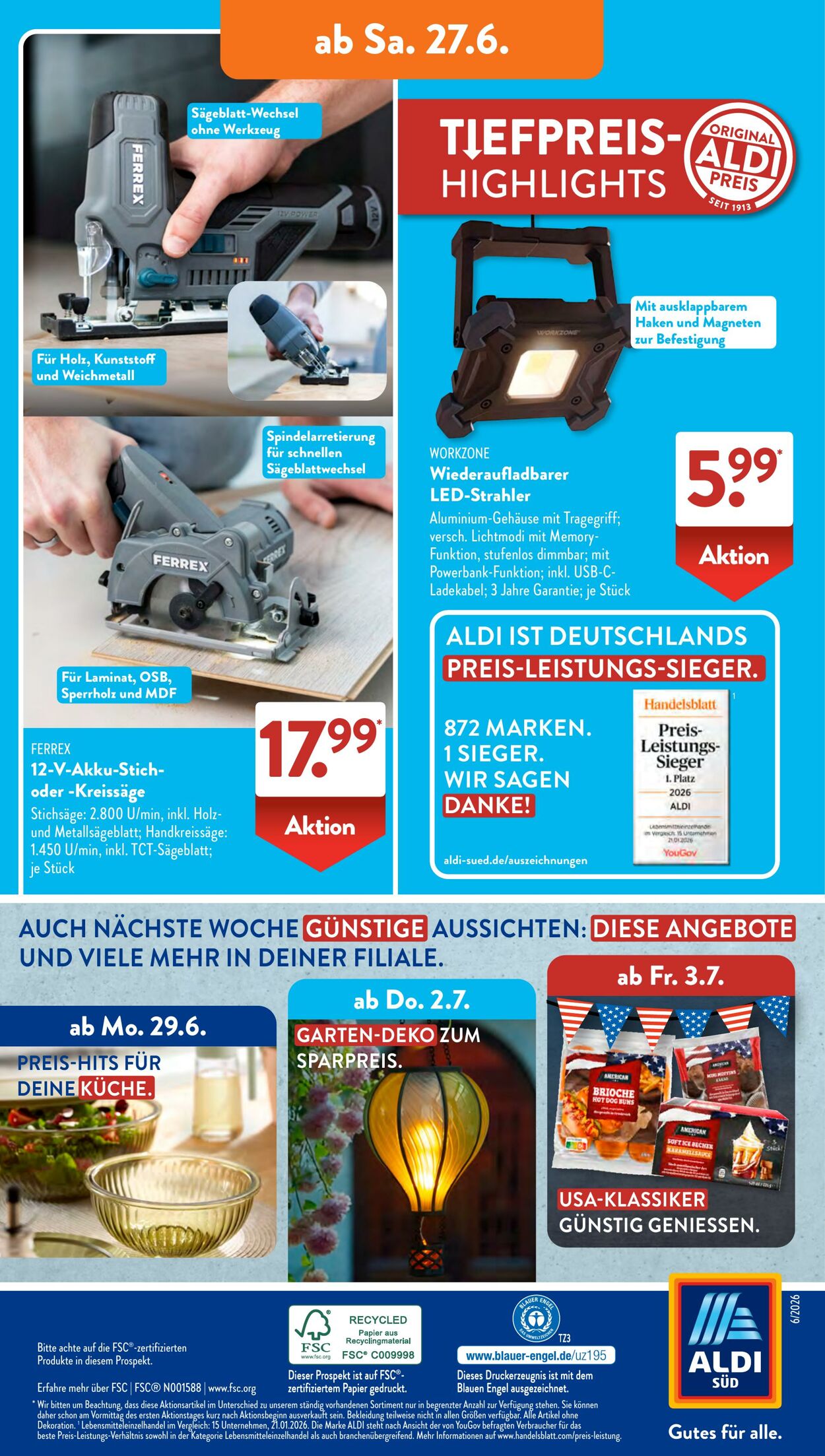 Prospekt ALDI SÜD 08.06.2026 - 16.06.2026