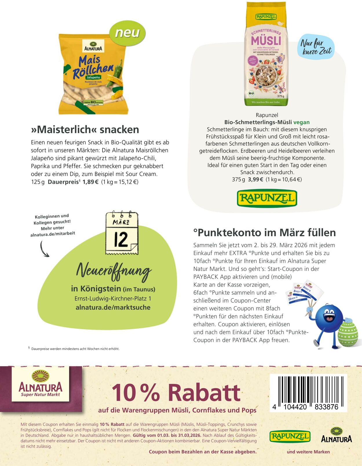 Prospekt Alnatura 01.03.2026 - 31.03.2026