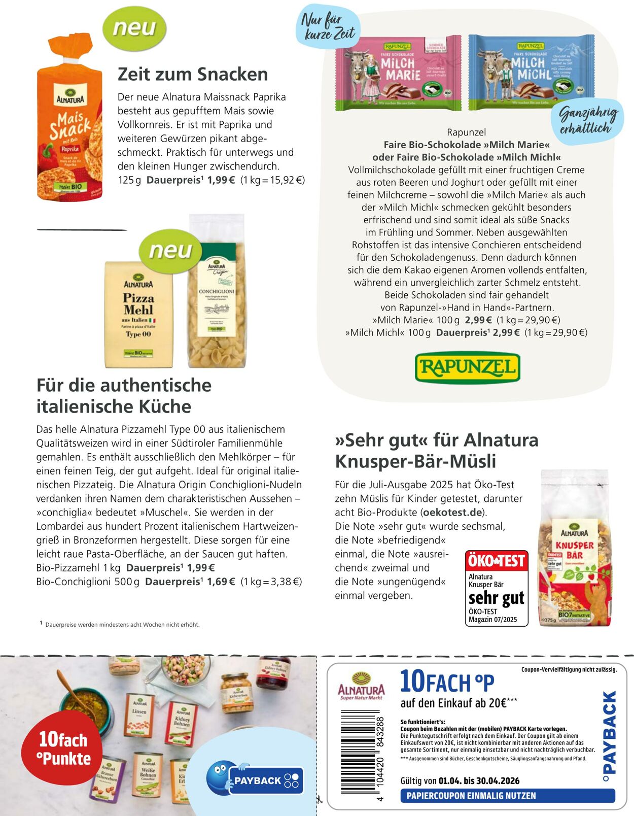 Prospekt Alnatura 01.03.2026 - 31.03.2026