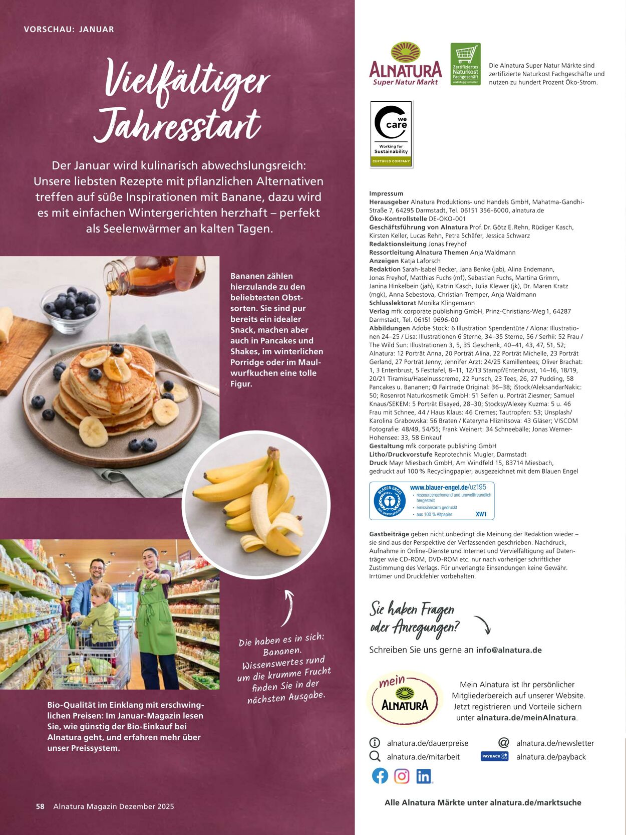 Prospekt Alnatura 01.12.2025 - 31.12.2025