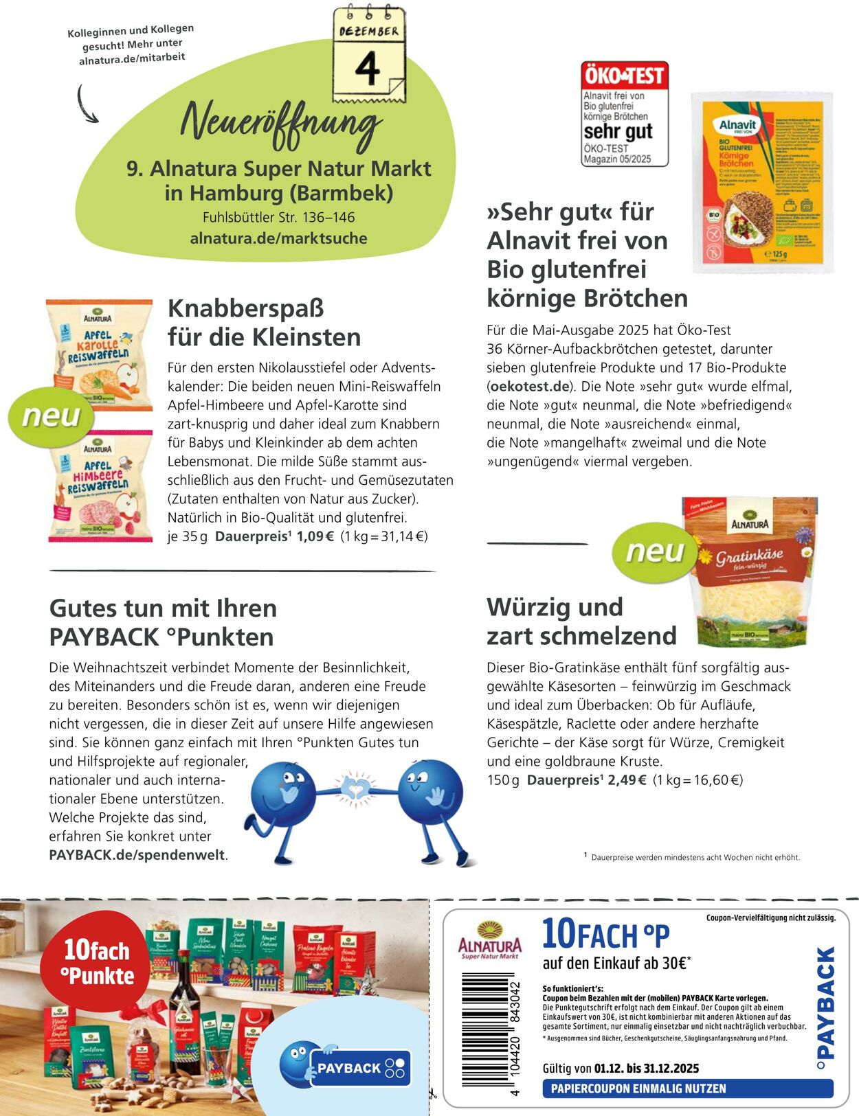 Prospekt Alnatura 01.12.2025 - 31.12.2025