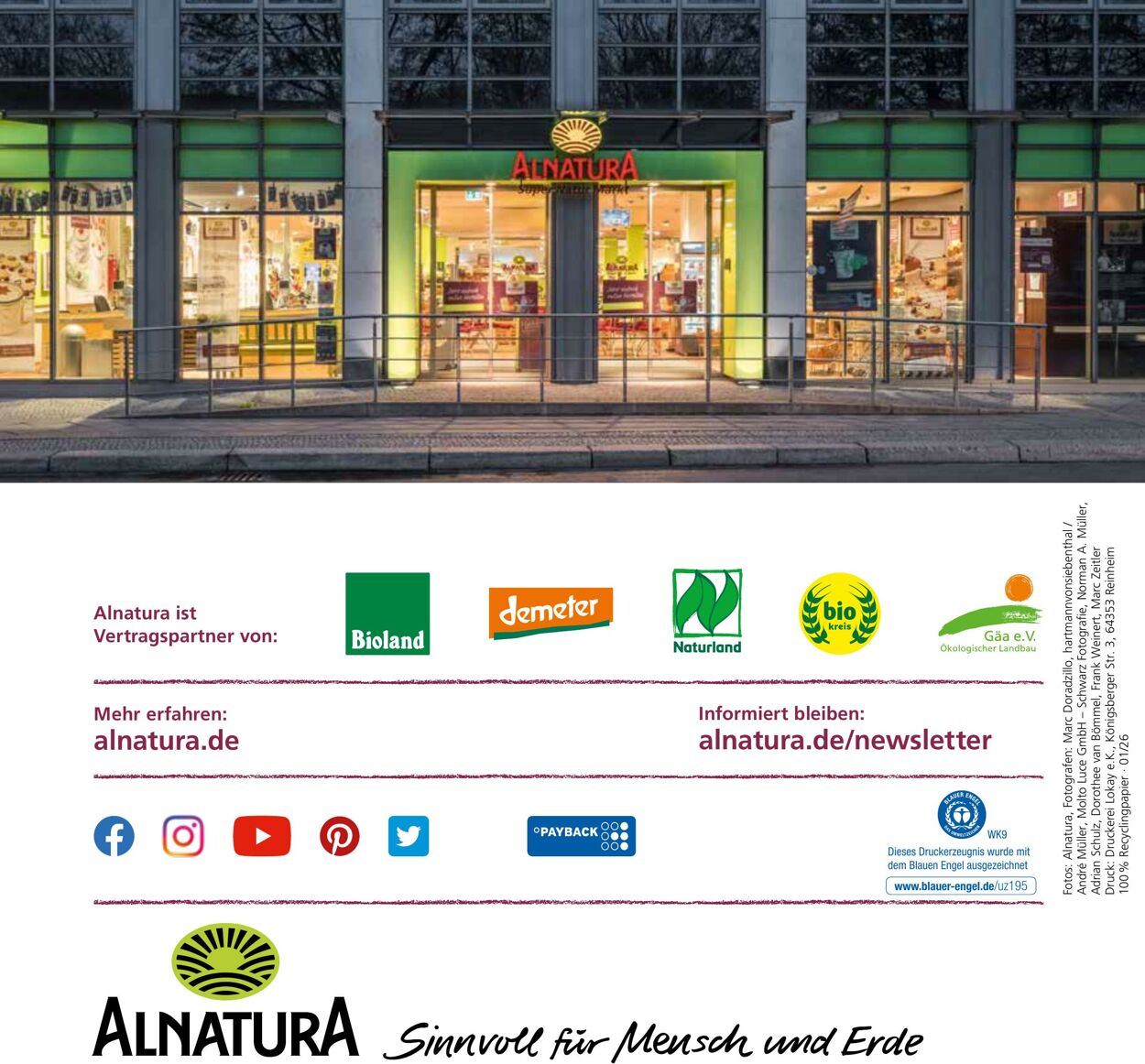Prospekt Alnatura 01.03.2026 - 31.03.2026
