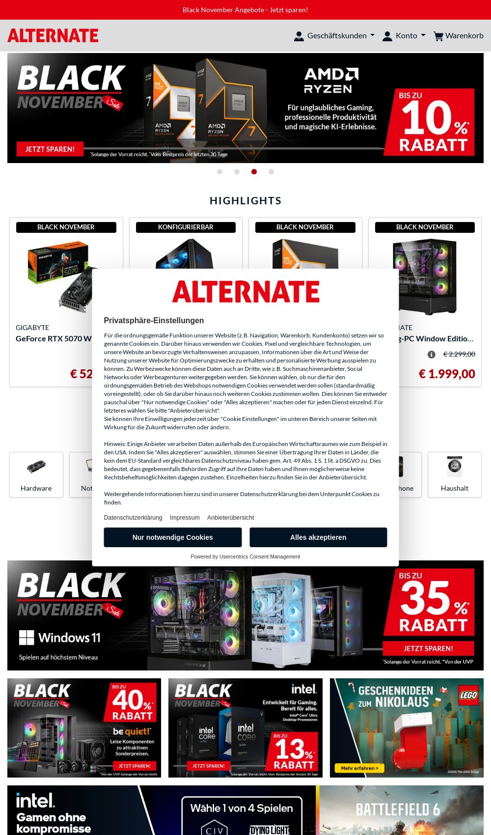 Prospekt Alternate 24.11.2025 - 03.12.2025