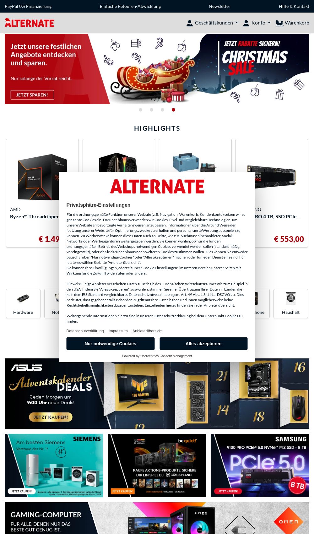 Prospekt Alternate 15.12.2025 - 24.12.2025