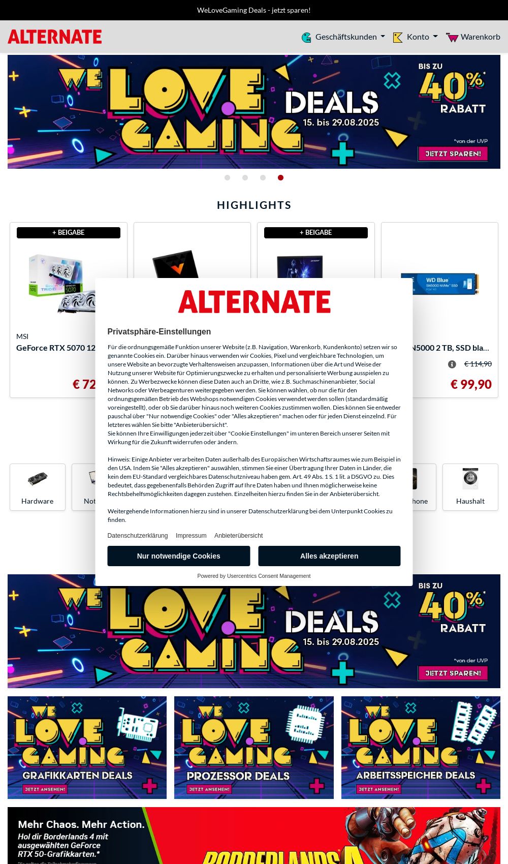 Prospekt Alternate 25.08.2025 - 03.09.2025