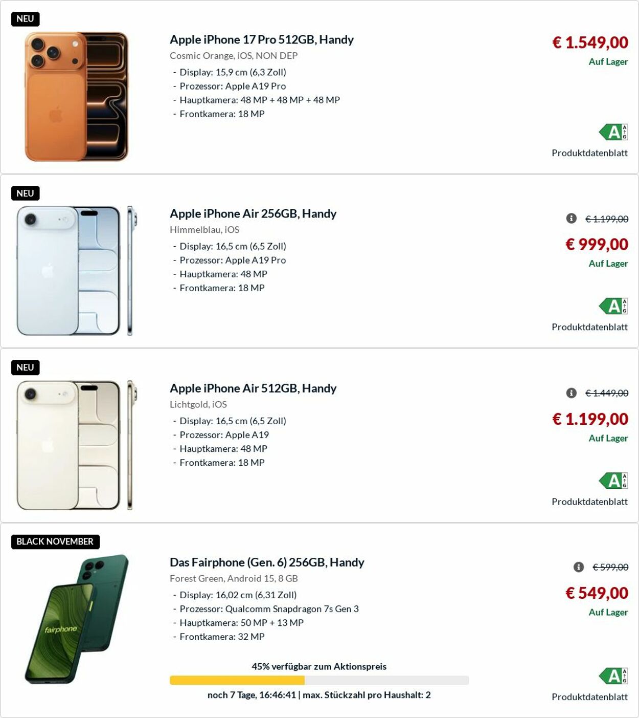 Prospekt Alternate 24.11.2025 - 03.12.2025