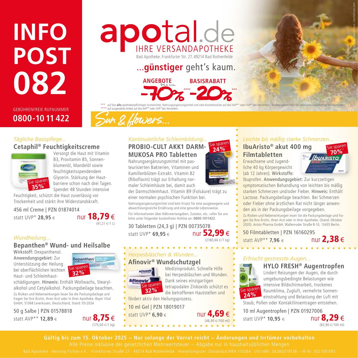 Prospekt Apotal 25.08.2025 - 01.09.2025
