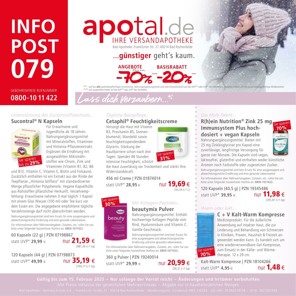 Prospekt Apotal 21.11.2024 - 15.02.2025