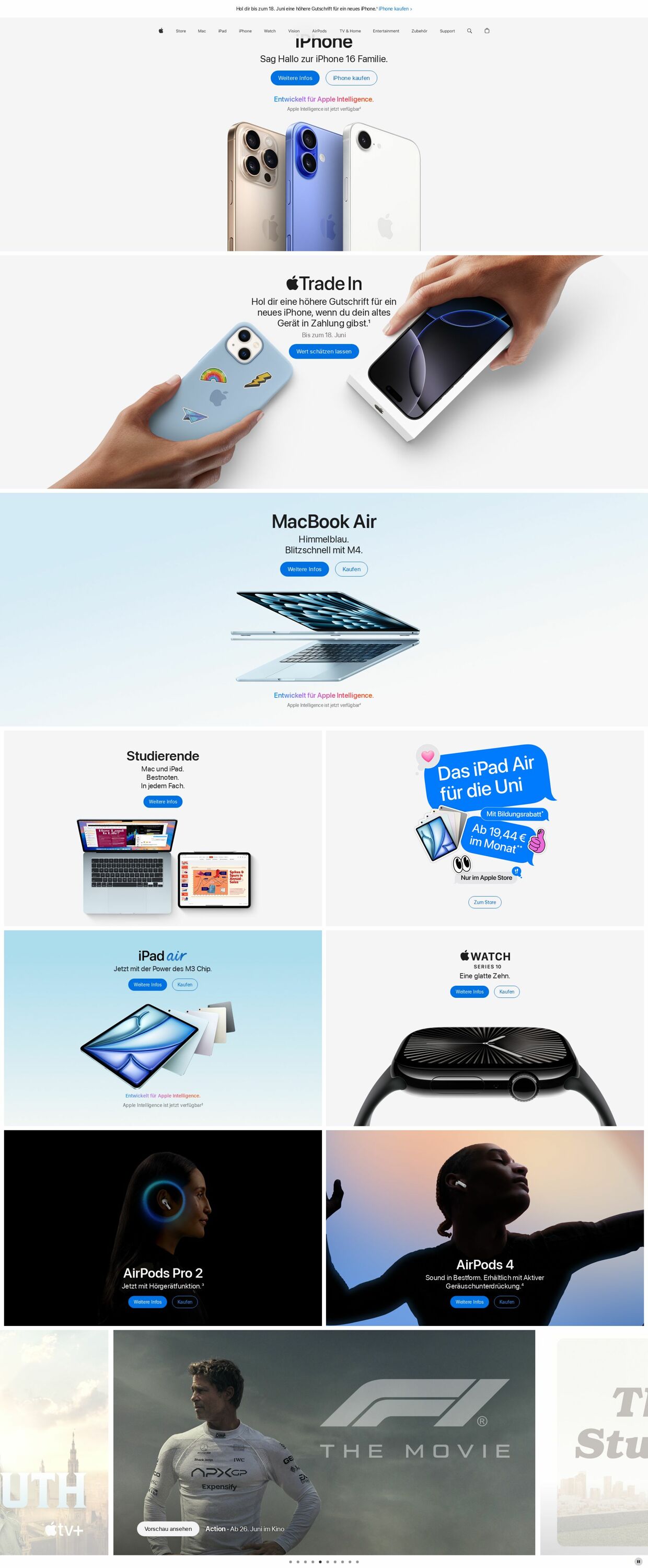 Prospekt Apple 16.06.2025 - 25.06.2025
