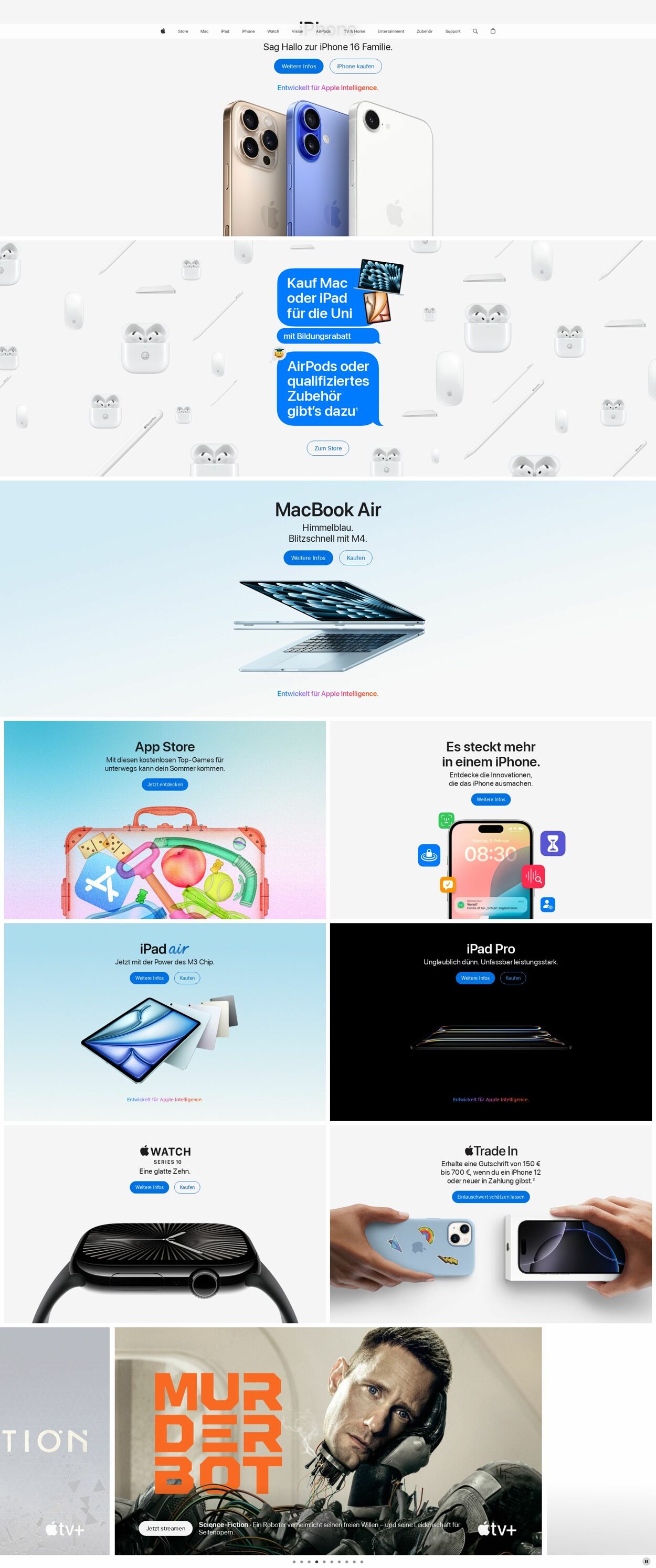 Prospekt Apple 25.08.2025 - 03.09.2025