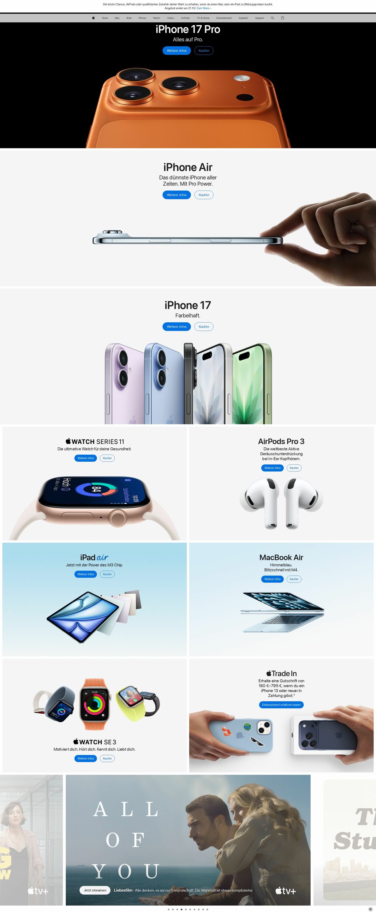 Prospekt Apple 06.10.2025 - 15.10.2025