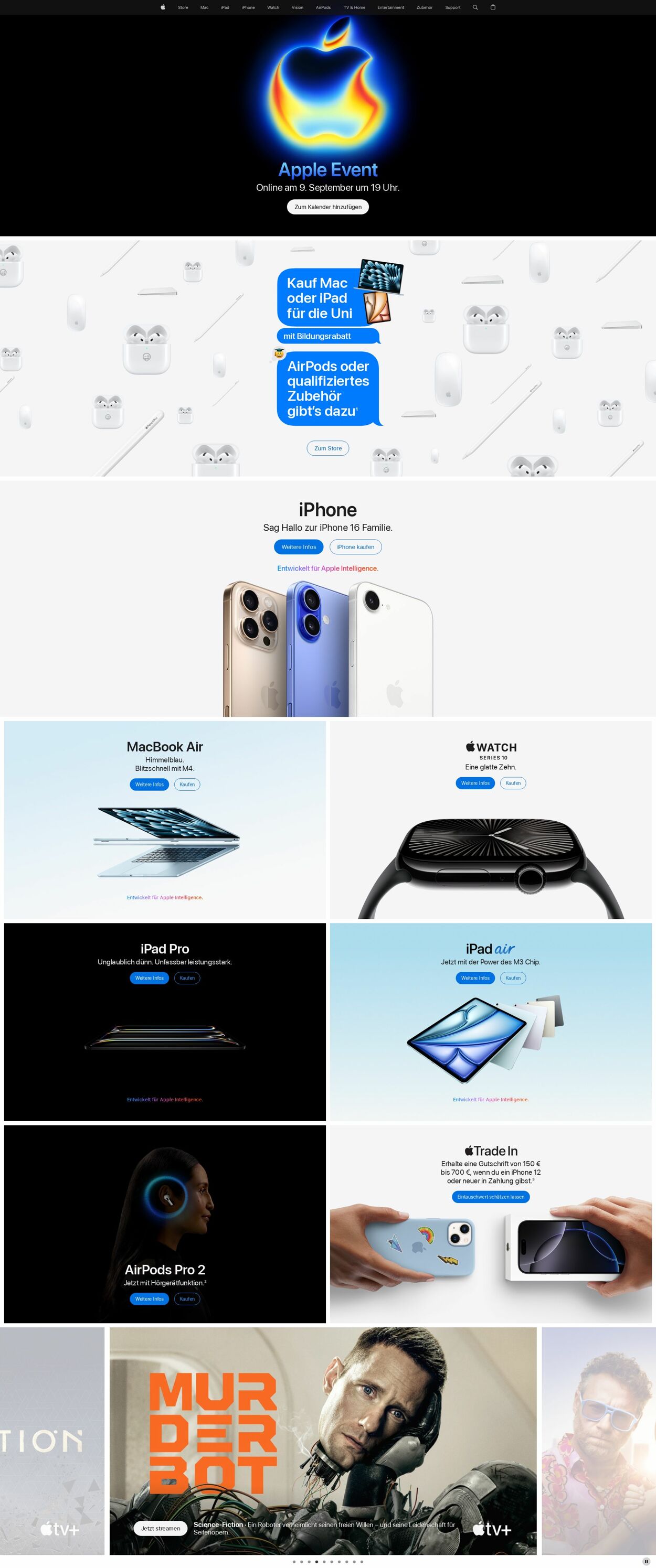 Prospekt Apple 01.09.2025 - 10.09.2025
