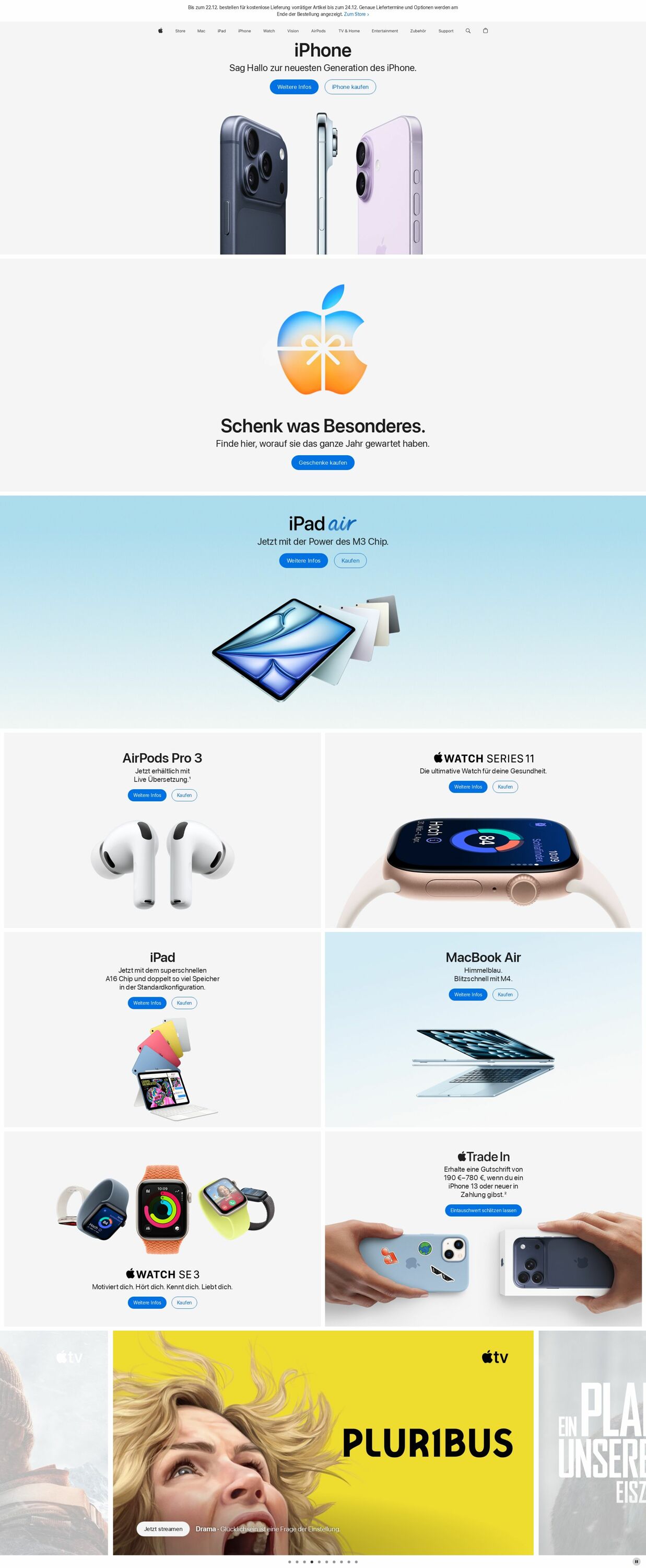 Prospekt Apple 15.12.2025 - 24.12.2025